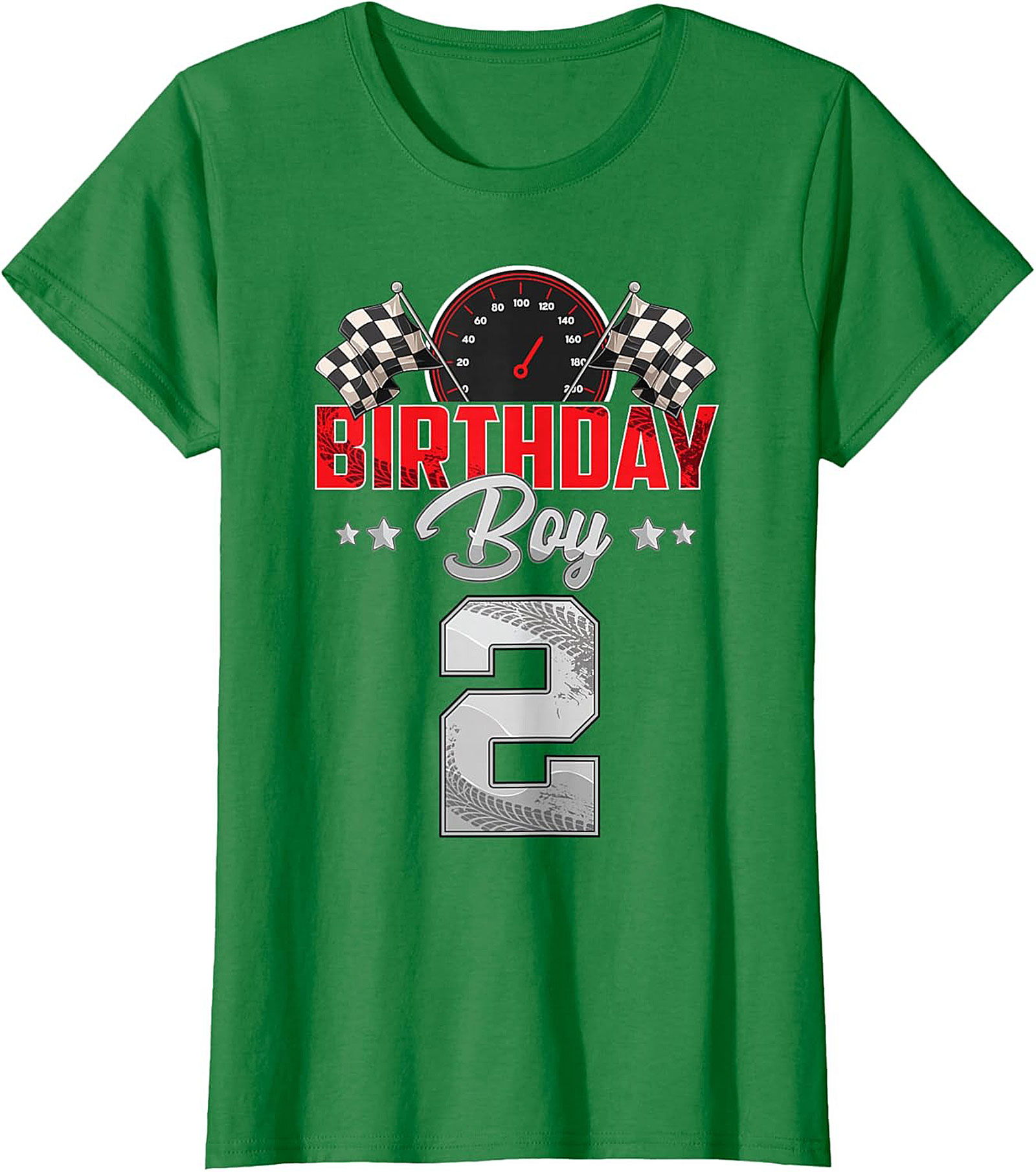 2nd Birthday Race Car T-Shirt - Birthday Boy Graphic Tee
