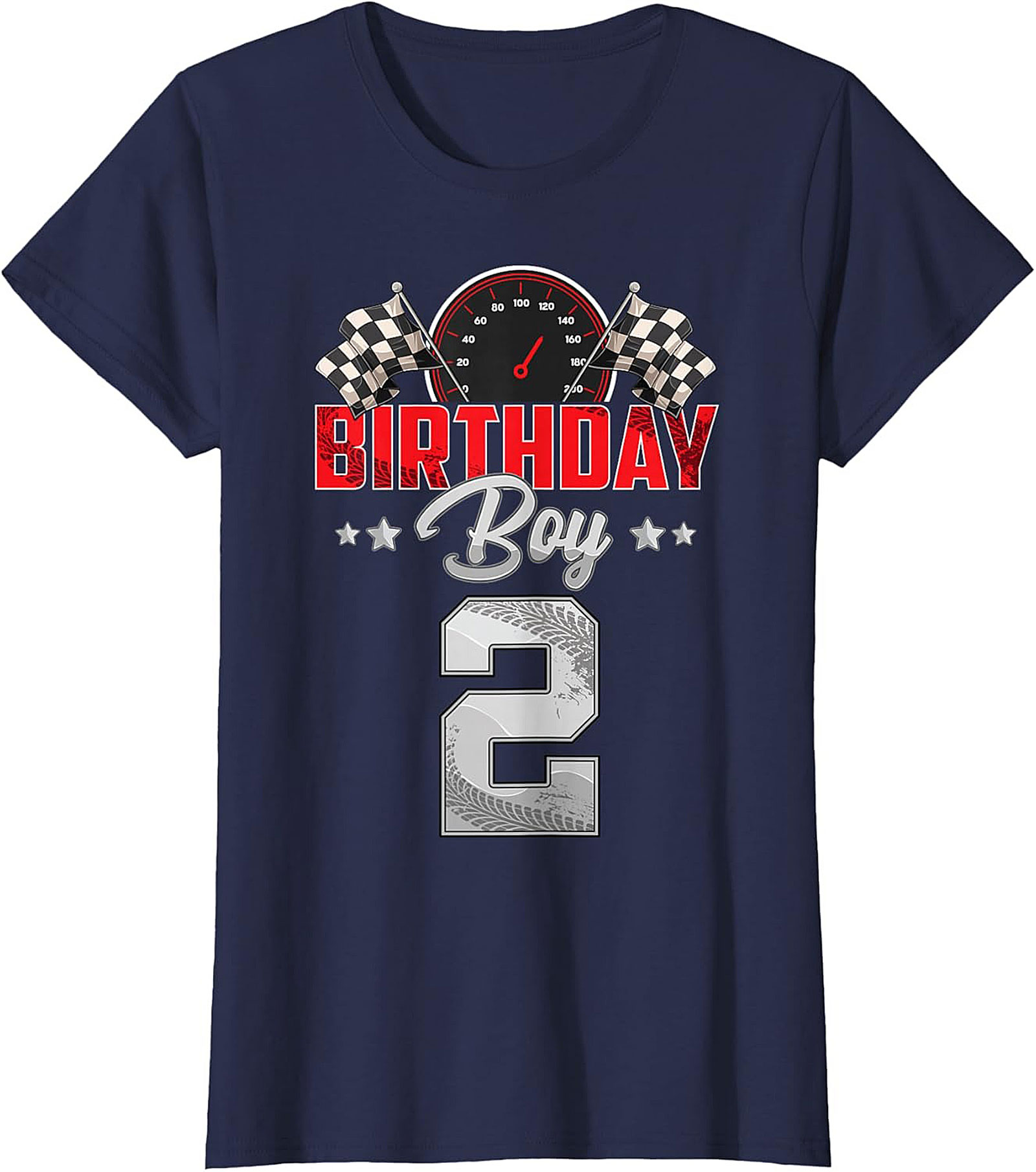 2nd Birthday Race Car T-Shirt - Birthday Boy Graphic Tee