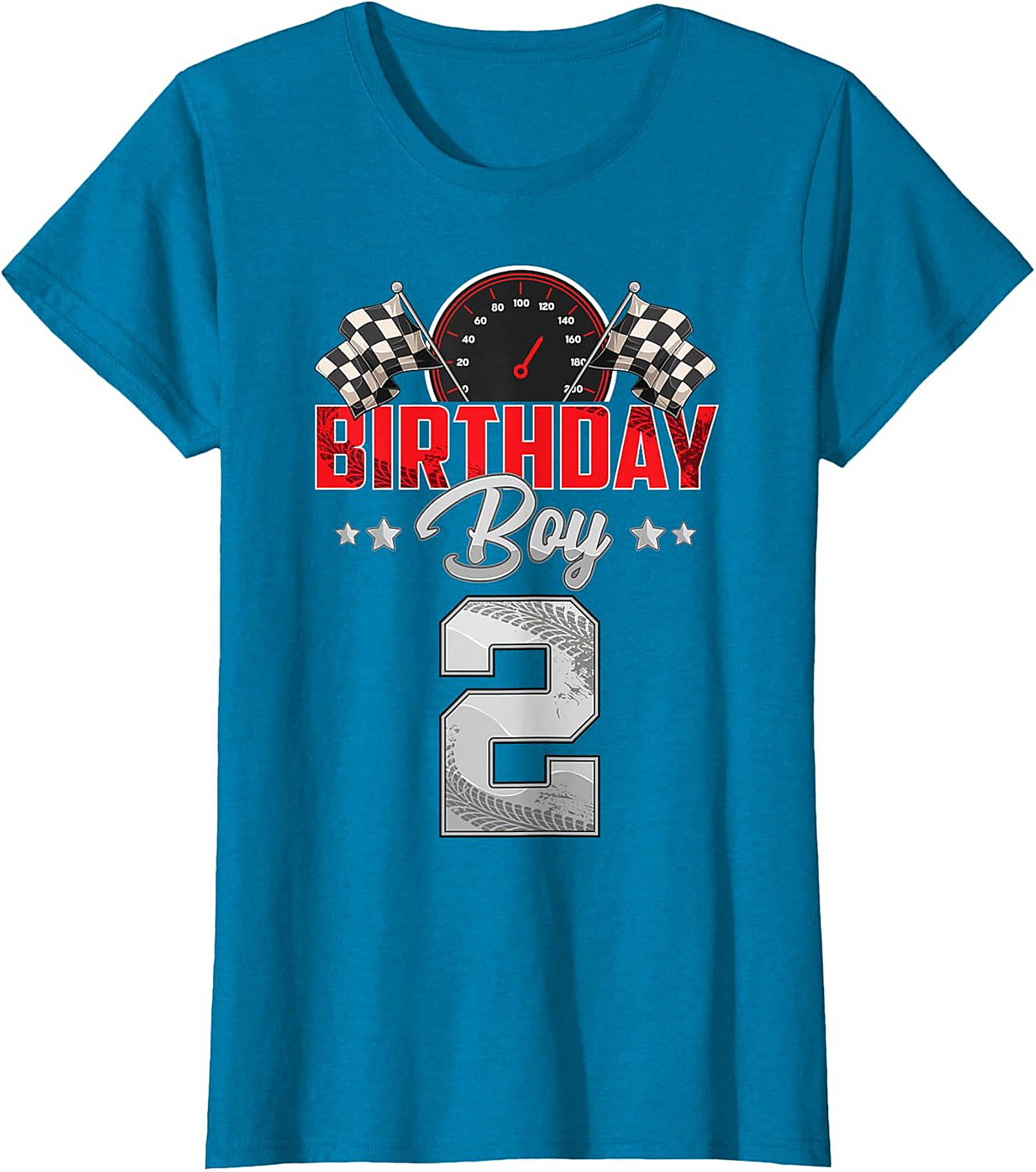 2nd Birthday Race Car T-Shirt - Birthday Boy Graphic Tee