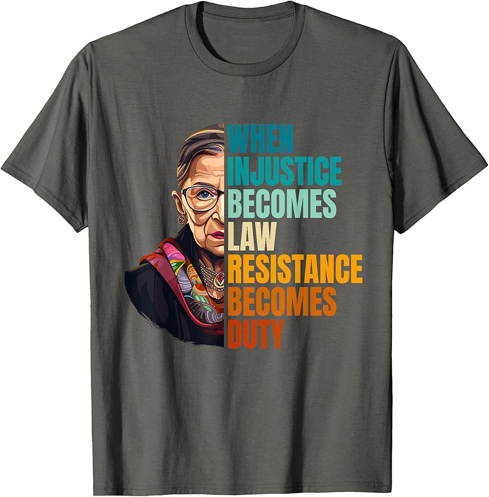 RBG T-shirt Resistance Becomes Duty Graphic Tee