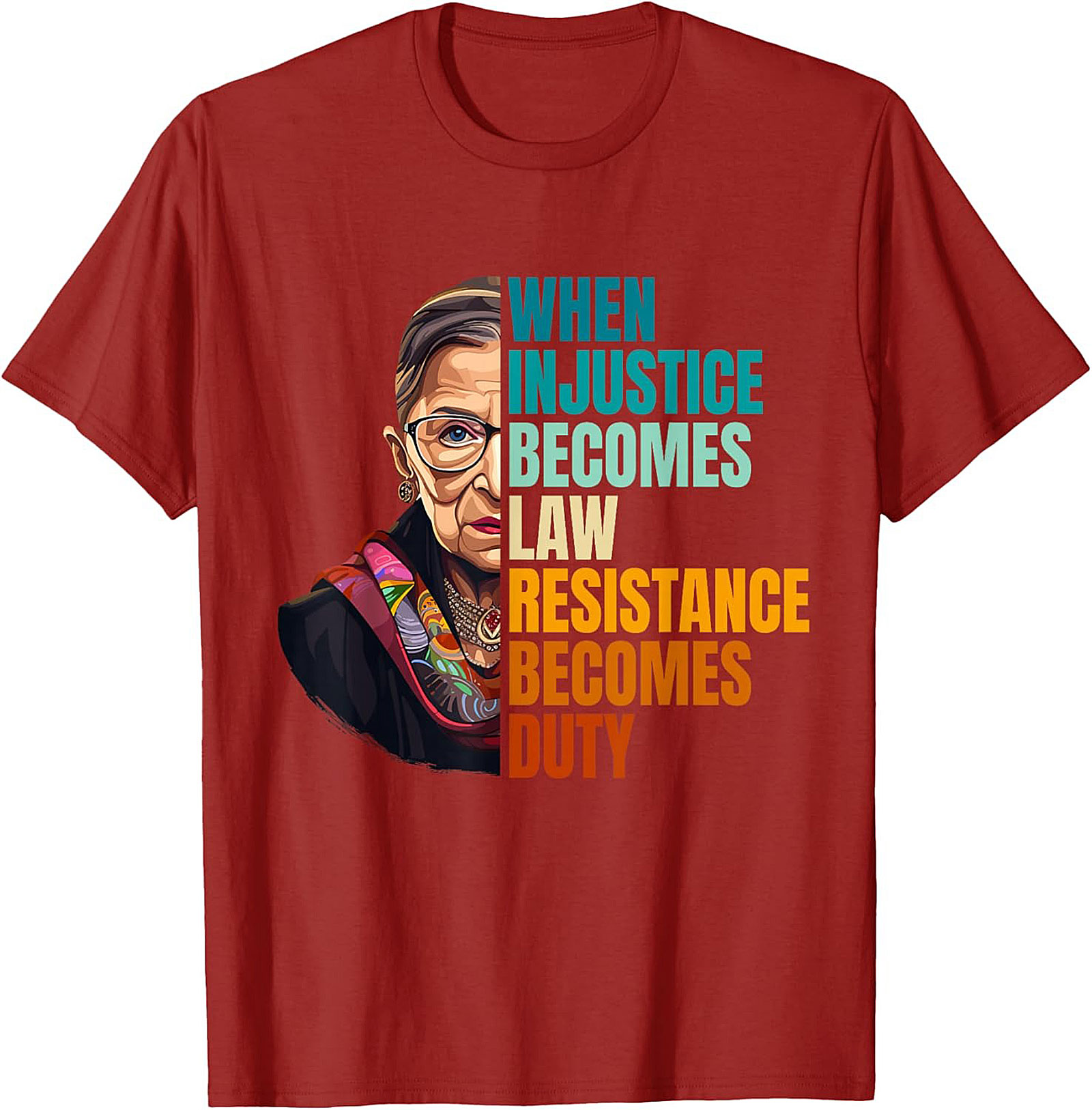 RBG T-shirt Resistance Becomes Duty Graphic Tee