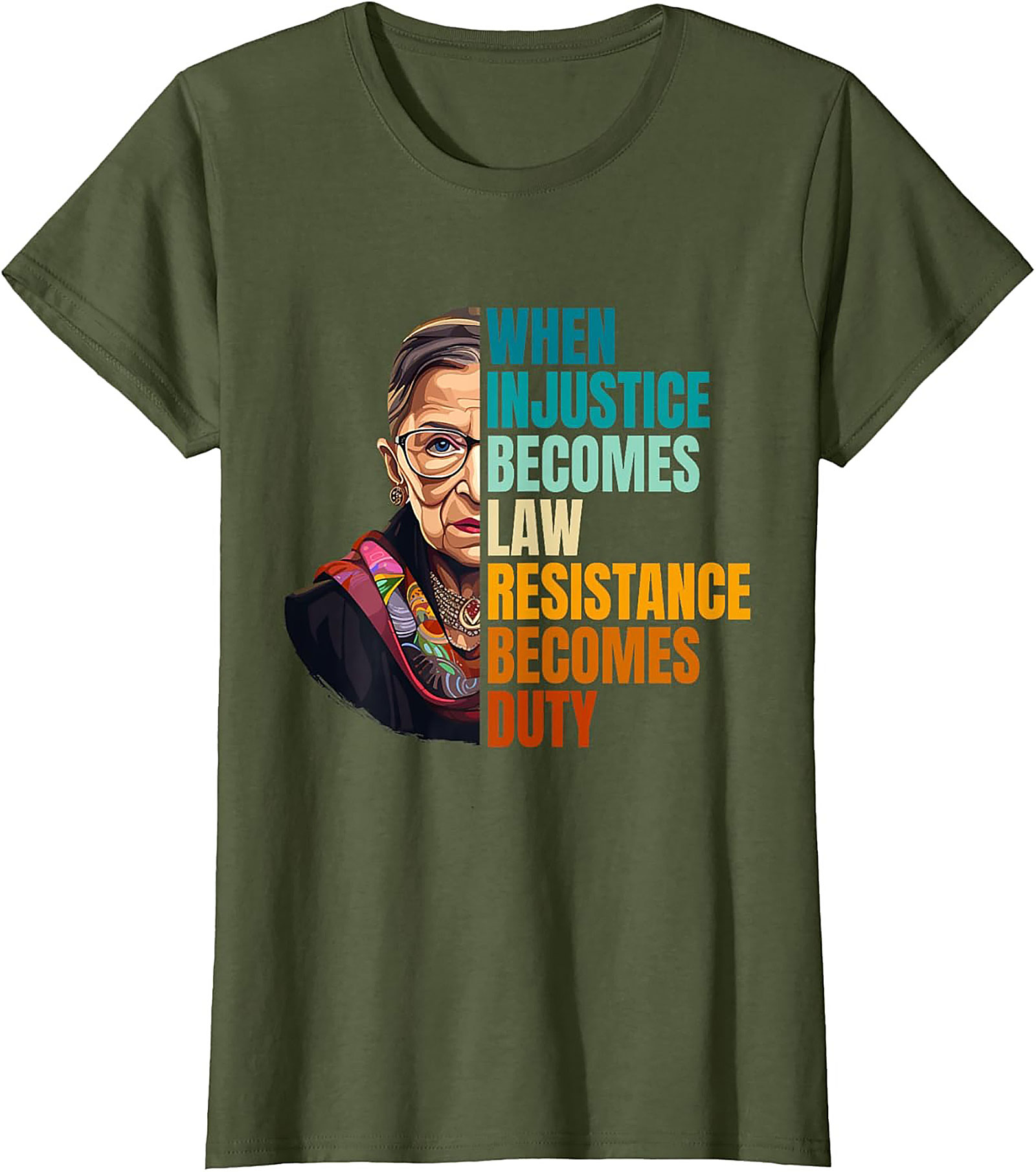 RBG T-shirt Resistance Becomes Duty Graphic Tee
