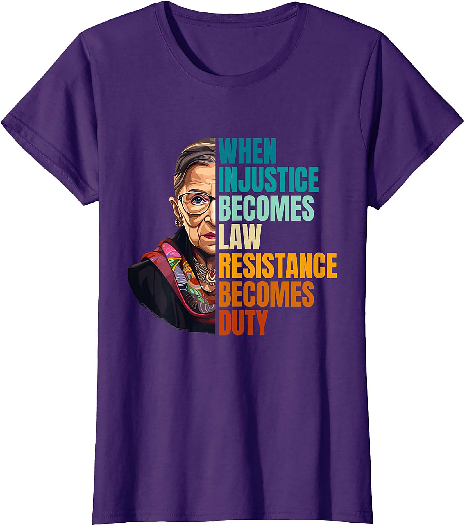RBG T-shirt Resistance Becomes Duty Graphic Tee