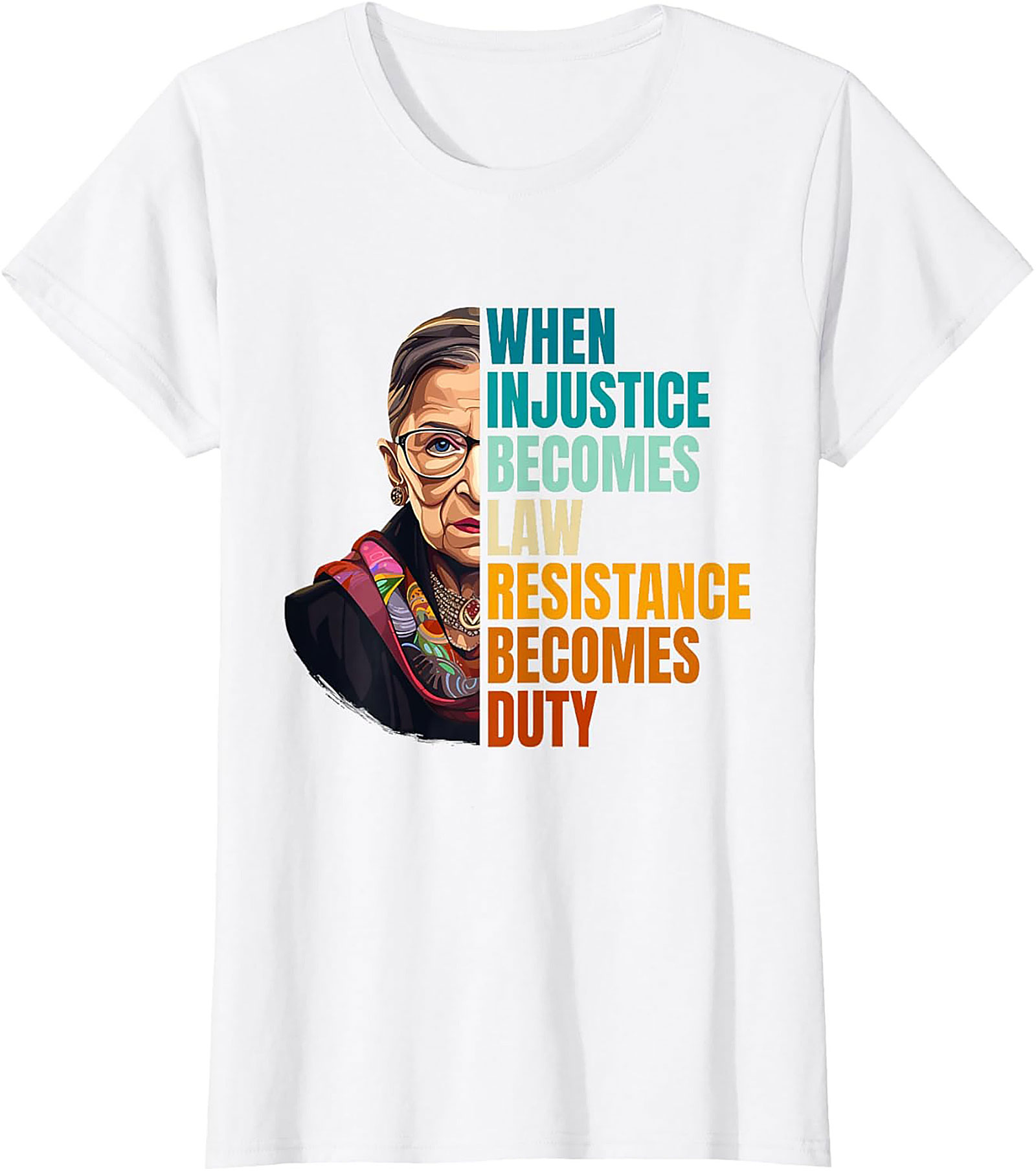 RBG T-shirt Resistance Becomes Duty Graphic Tee