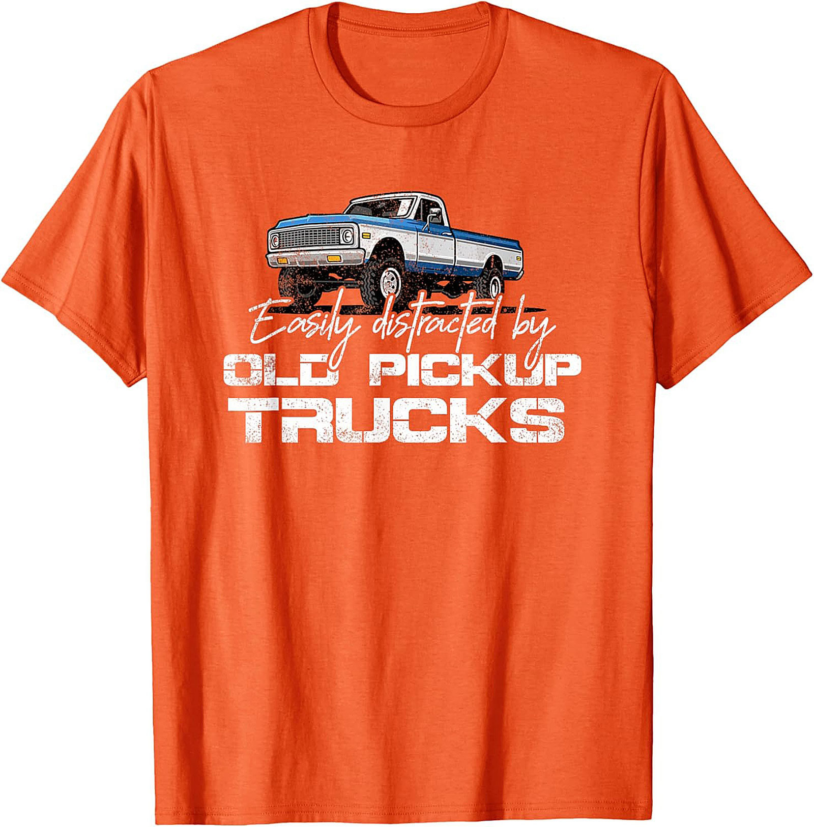 Easily Distracted By Old Pickup Trucks T-shirt | Vintage Truck Graphic Tee
