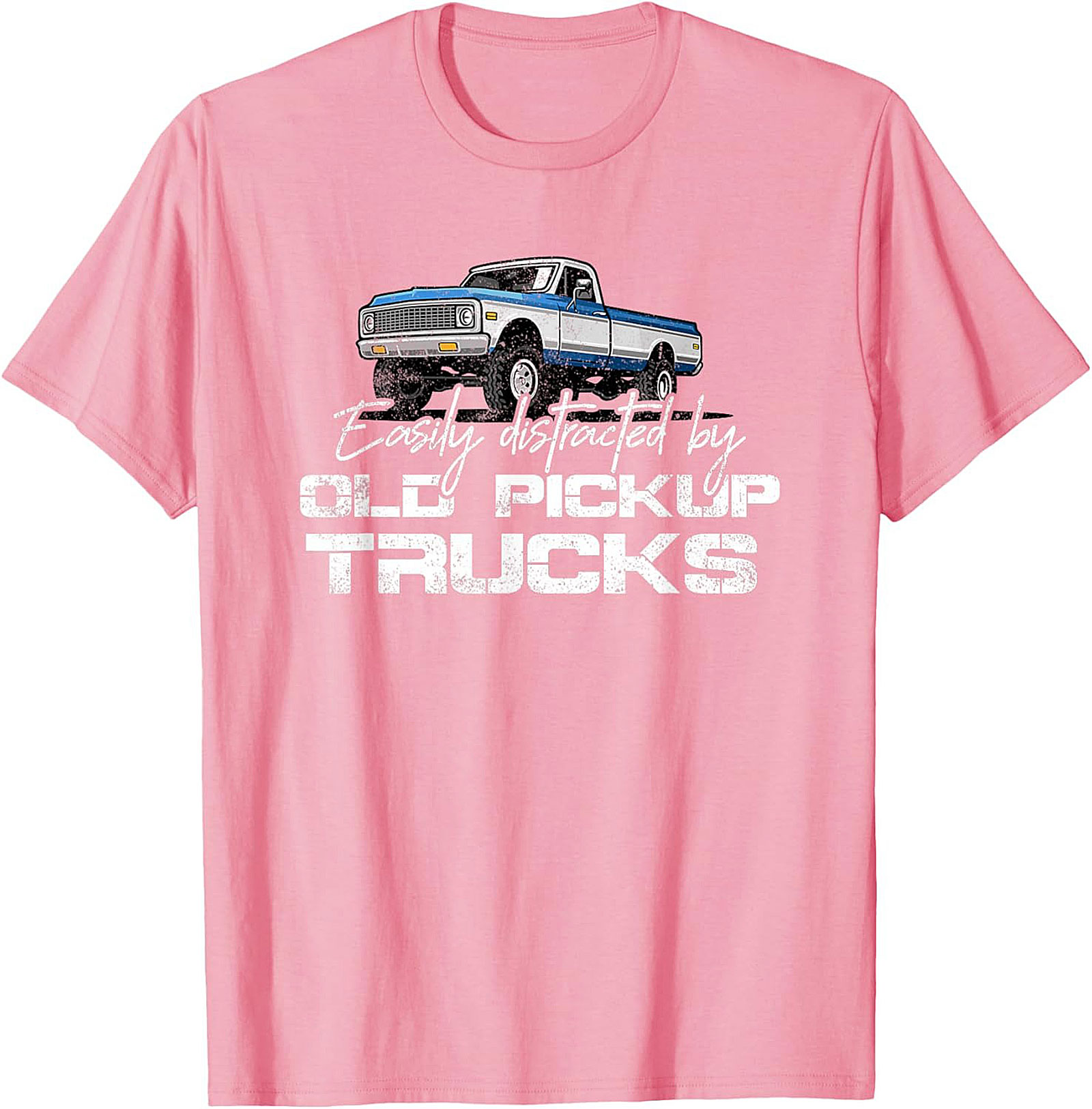 Easily Distracted By Old Pickup Trucks T-shirt | Vintage Truck Graphic Tee