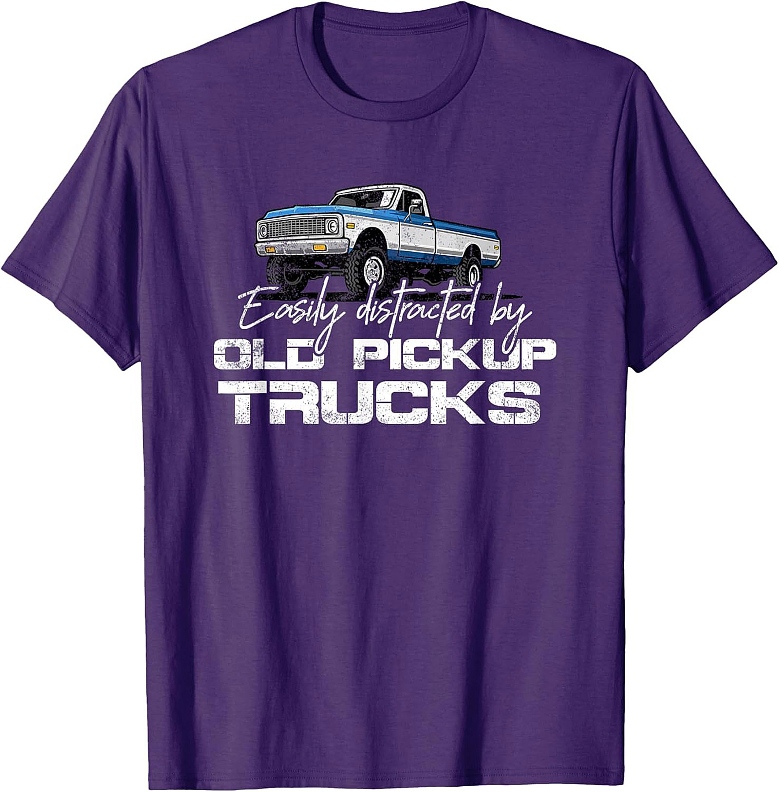Easily Distracted By Old Pickup Trucks T-shirt | Vintage Truck Graphic Tee