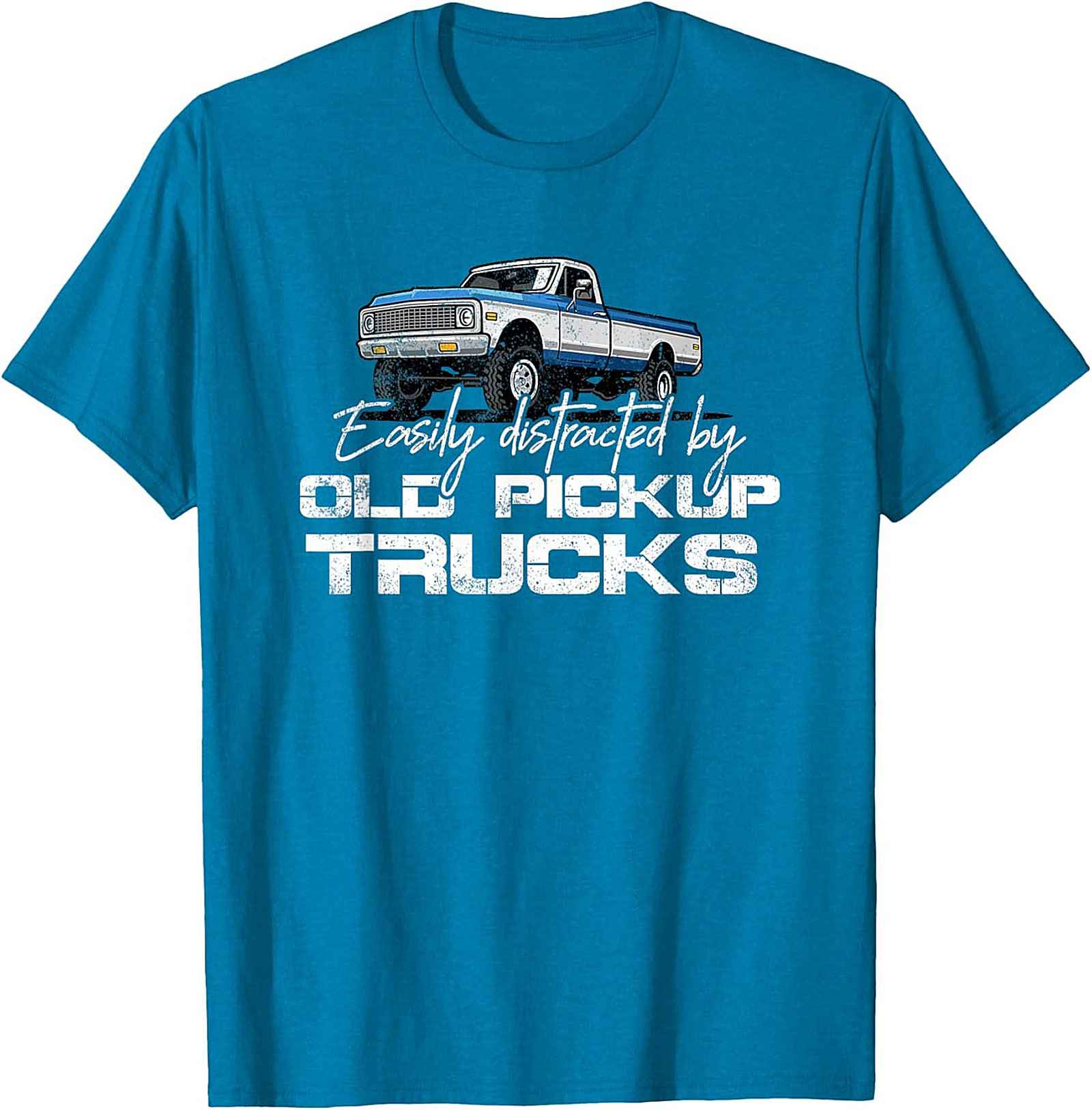 Easily Distracted By Old Pickup Trucks T-shirt | Vintage Truck Graphic Tee