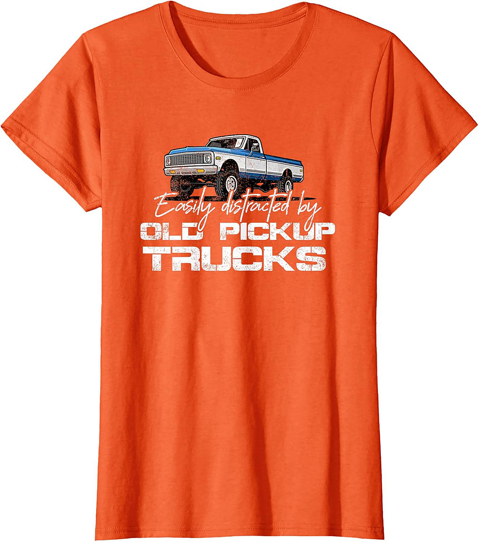 Easily Distracted By Old Pickup Trucks T-shirt | Vintage Truck Graphic Tee