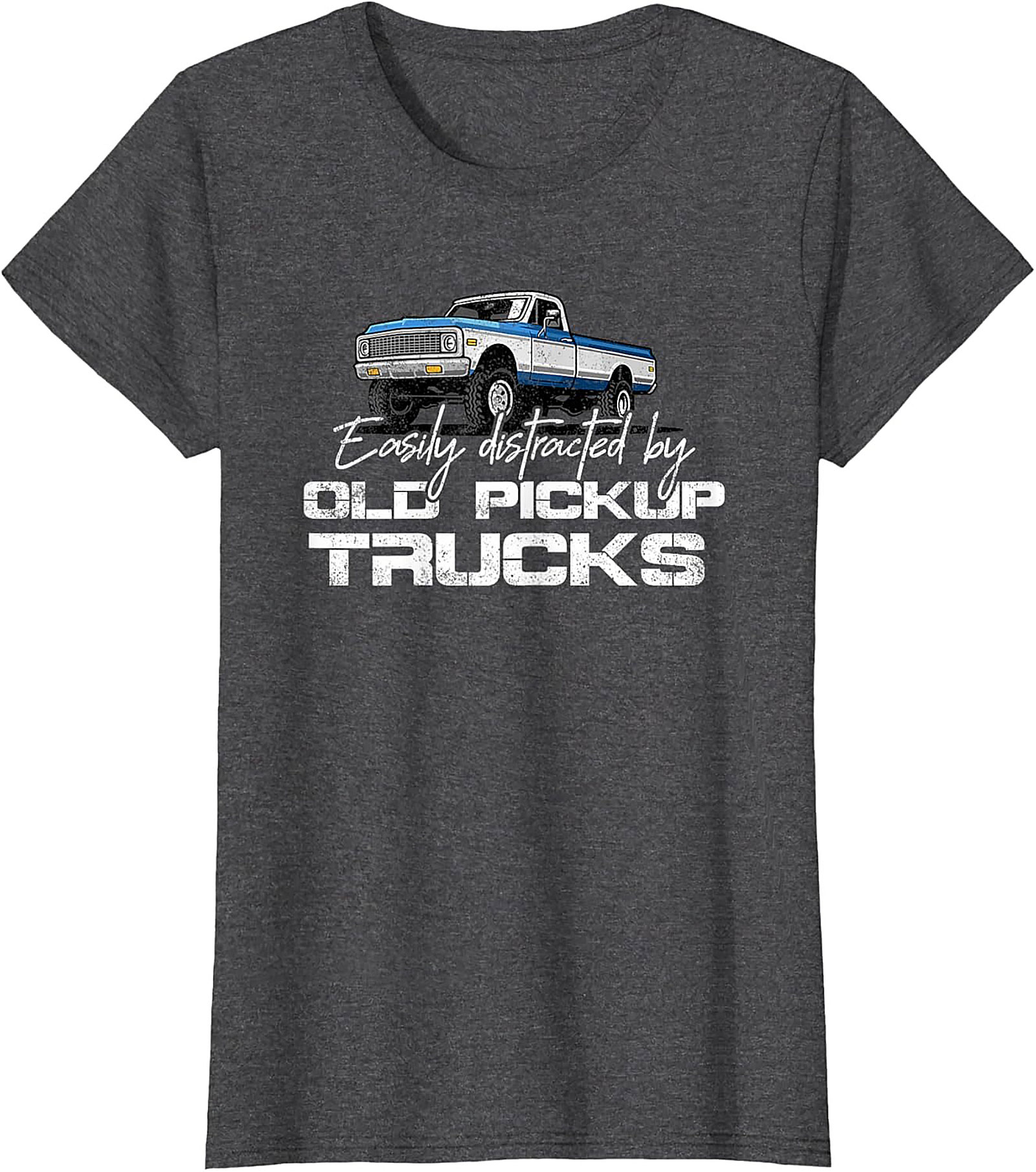 Easily Distracted By Old Pickup Trucks T-shirt | Vintage Truck Graphic Tee