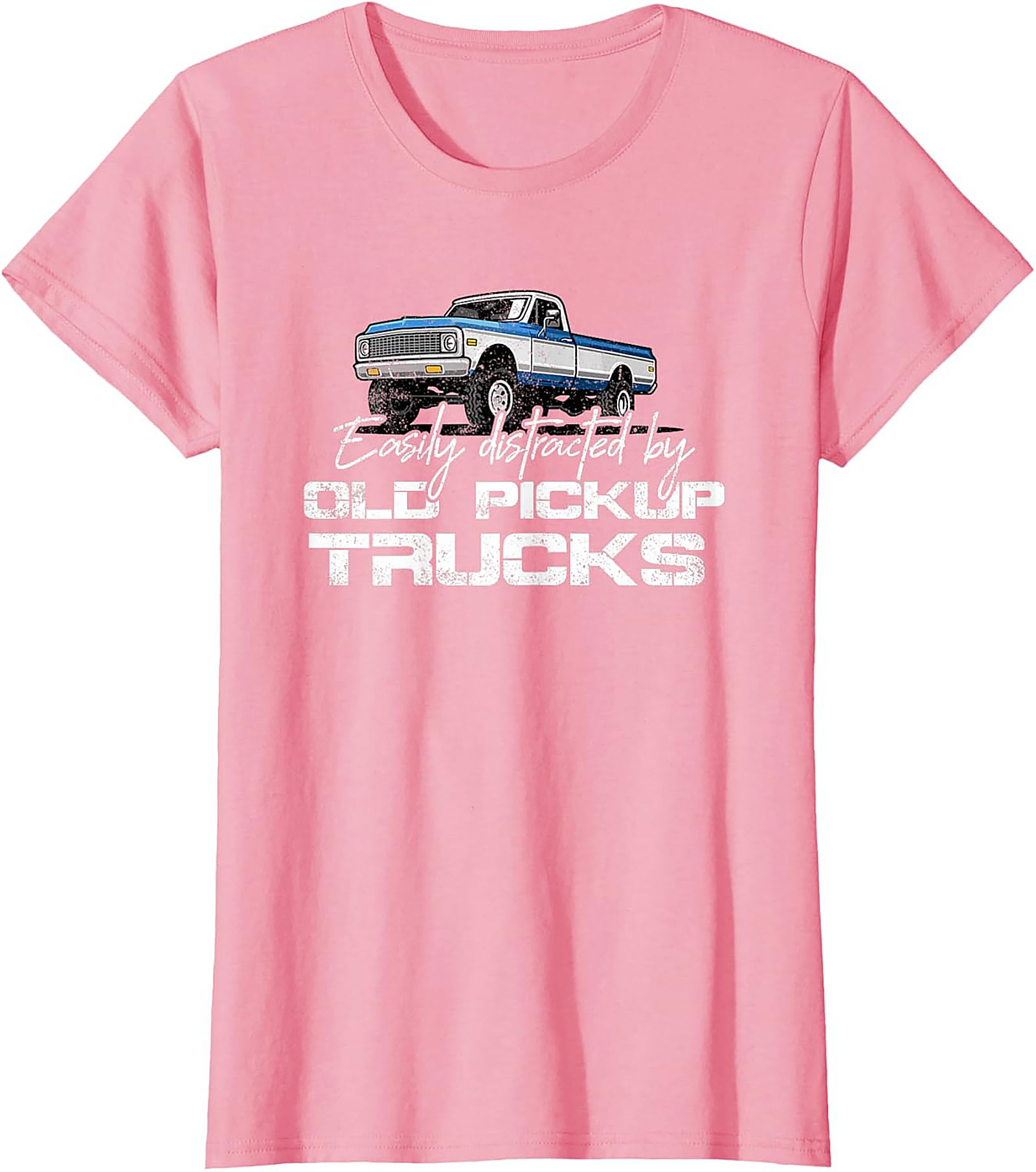 Easily Distracted By Old Pickup Trucks T-shirt | Vintage Truck Graphic Tee
