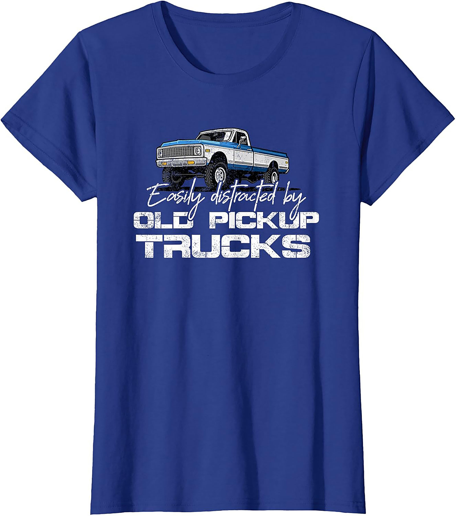 Easily Distracted By Old Pickup Trucks T-shirt | Vintage Truck Graphic Tee