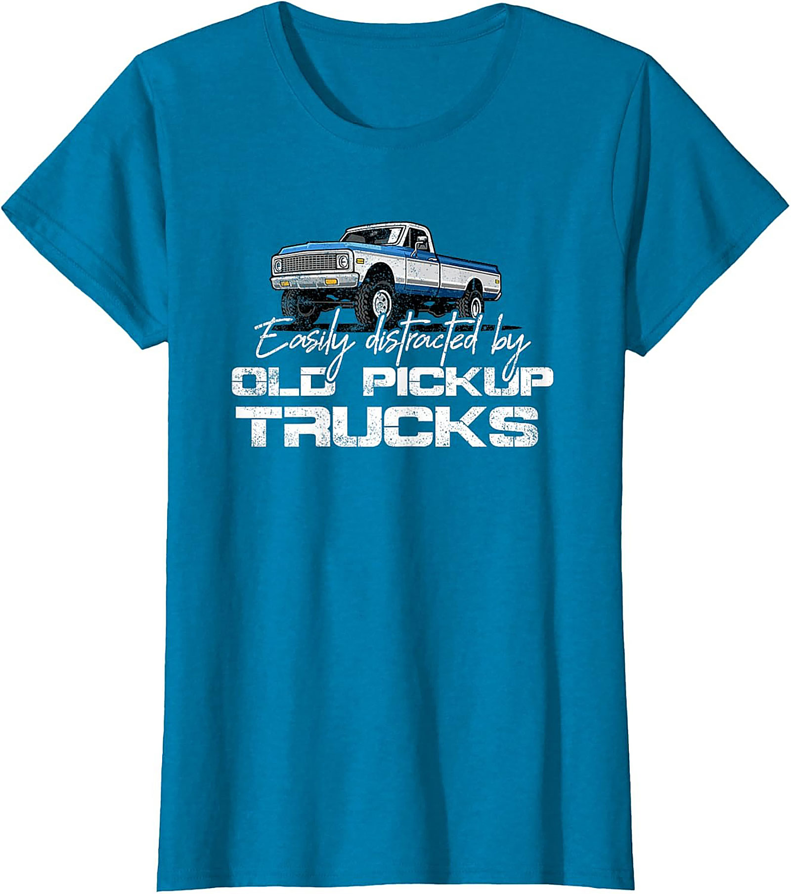 Easily Distracted By Old Pickup Trucks T-shirt | Vintage Truck Graphic Tee