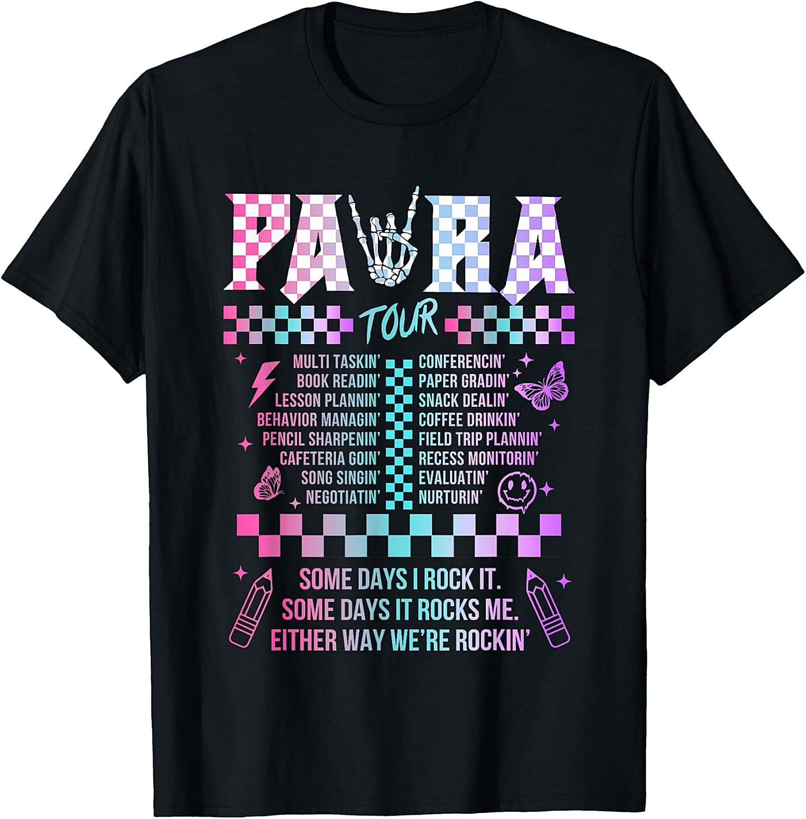 Para Tour T-Shirt Funny Paraprofessional Graphic Tee