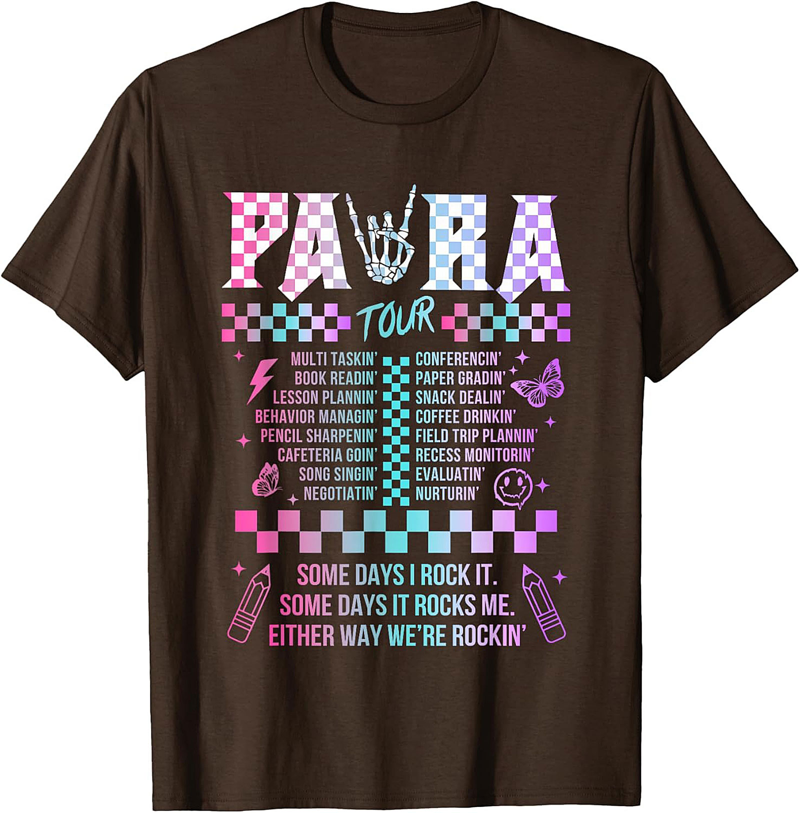 Para Tour T-Shirt Funny Paraprofessional Graphic Tee