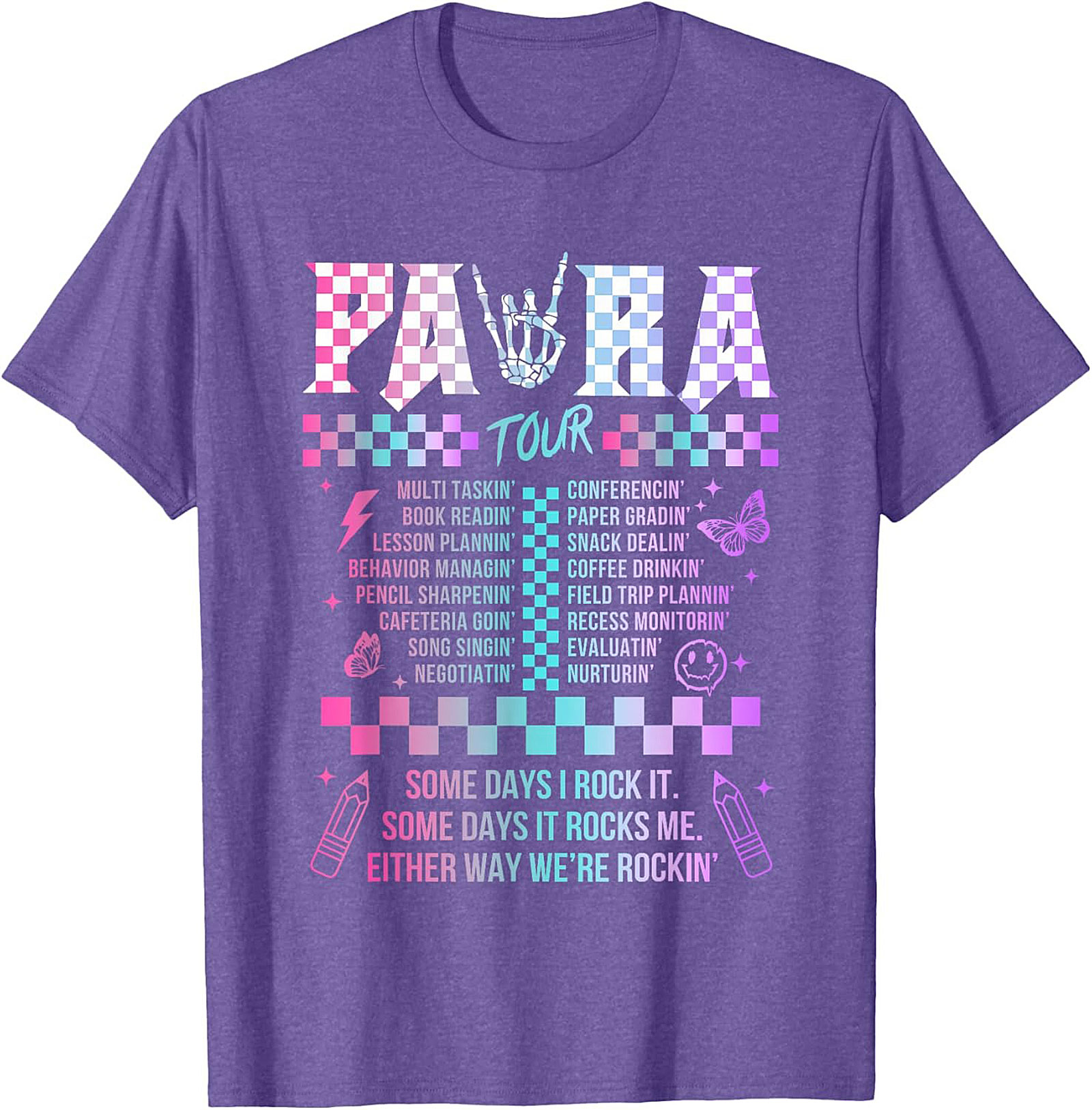 Para Tour T-Shirt Funny Paraprofessional Graphic Tee