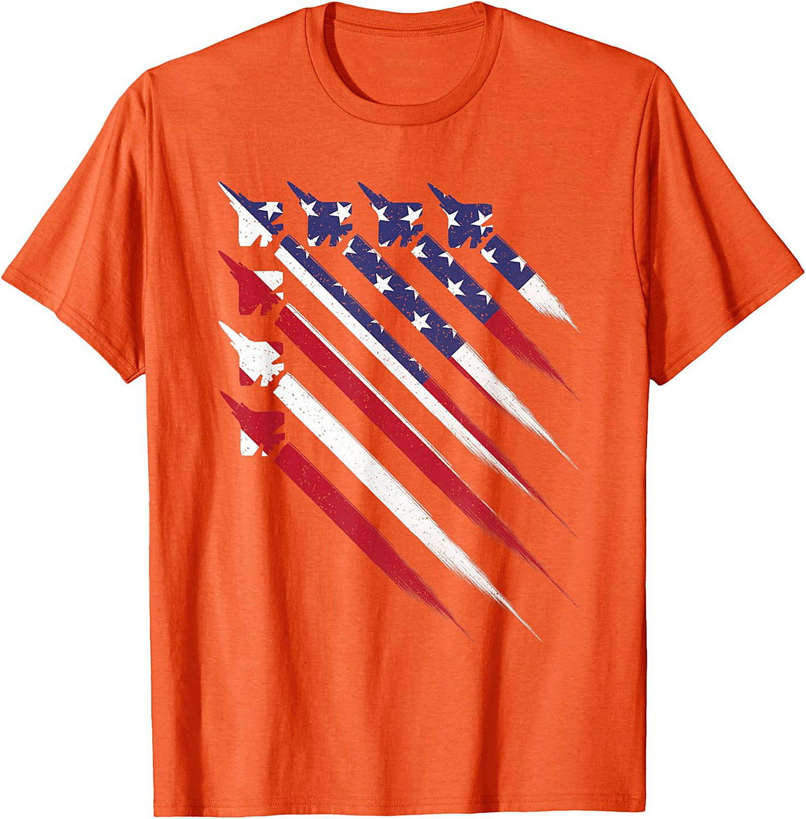 Fighter Jet American Flag T-shirt | Patriotic Graphic Tee