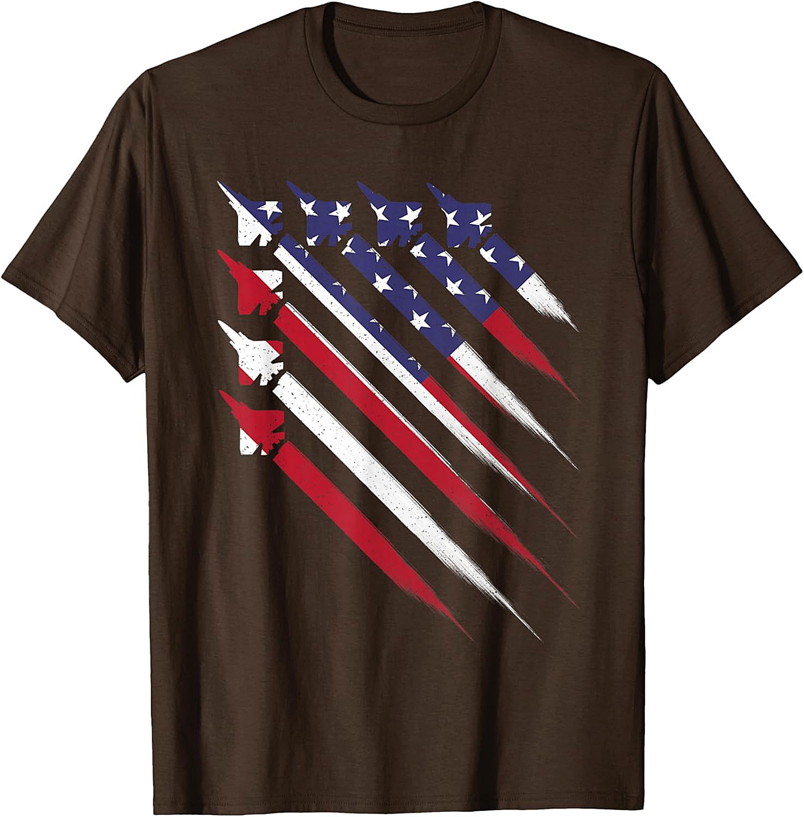 Fighter Jet American Flag T-shirt | Patriotic Graphic Tee