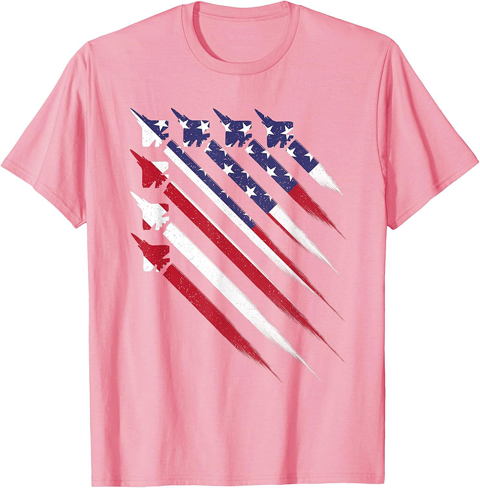 Fighter Jet American Flag T-shirt | Patriotic Graphic Tee