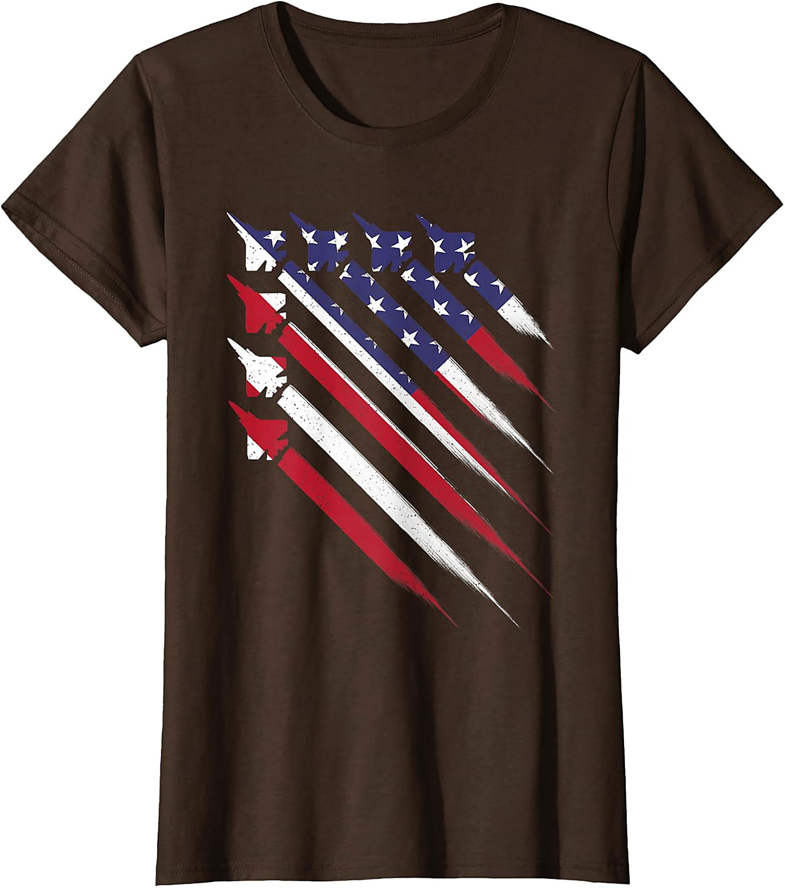 Fighter Jet American Flag T-shirt | Patriotic Graphic Tee