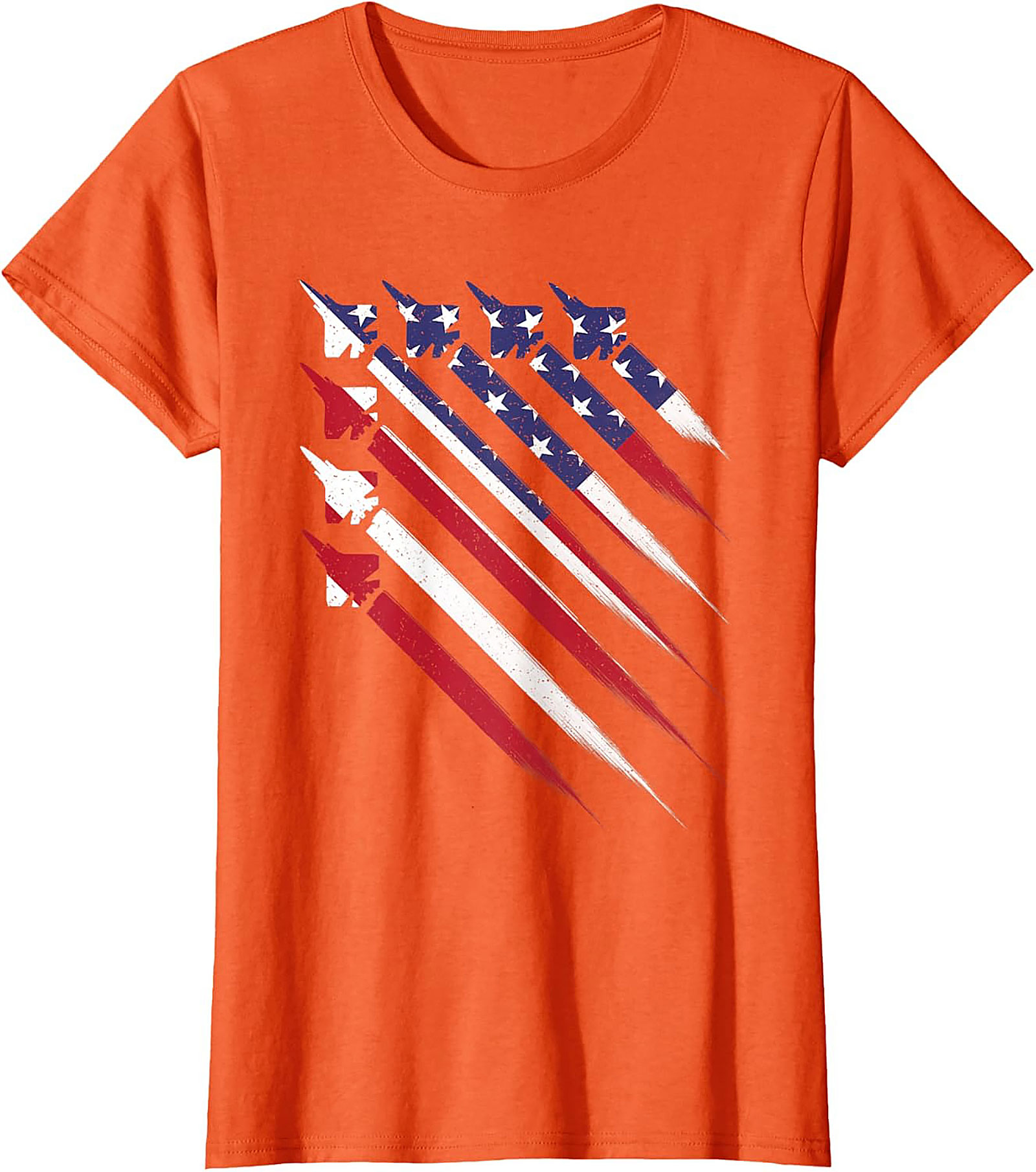 Fighter Jet American Flag T-shirt | Patriotic Graphic Tee