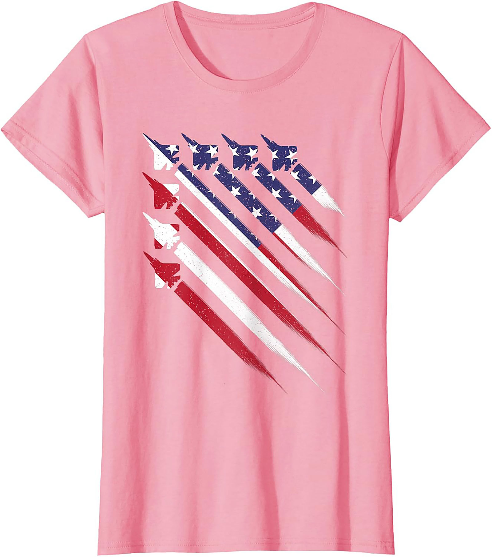 Fighter Jet American Flag T-shirt | Patriotic Graphic Tee