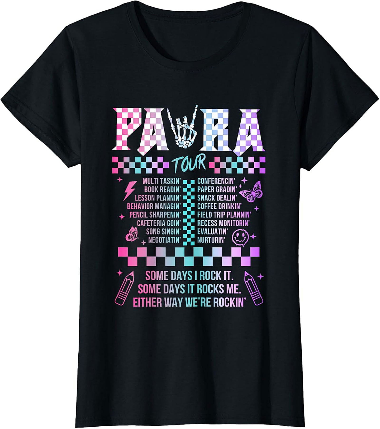 Para Tour T-Shirt Funny Paraprofessional Graphic Tee