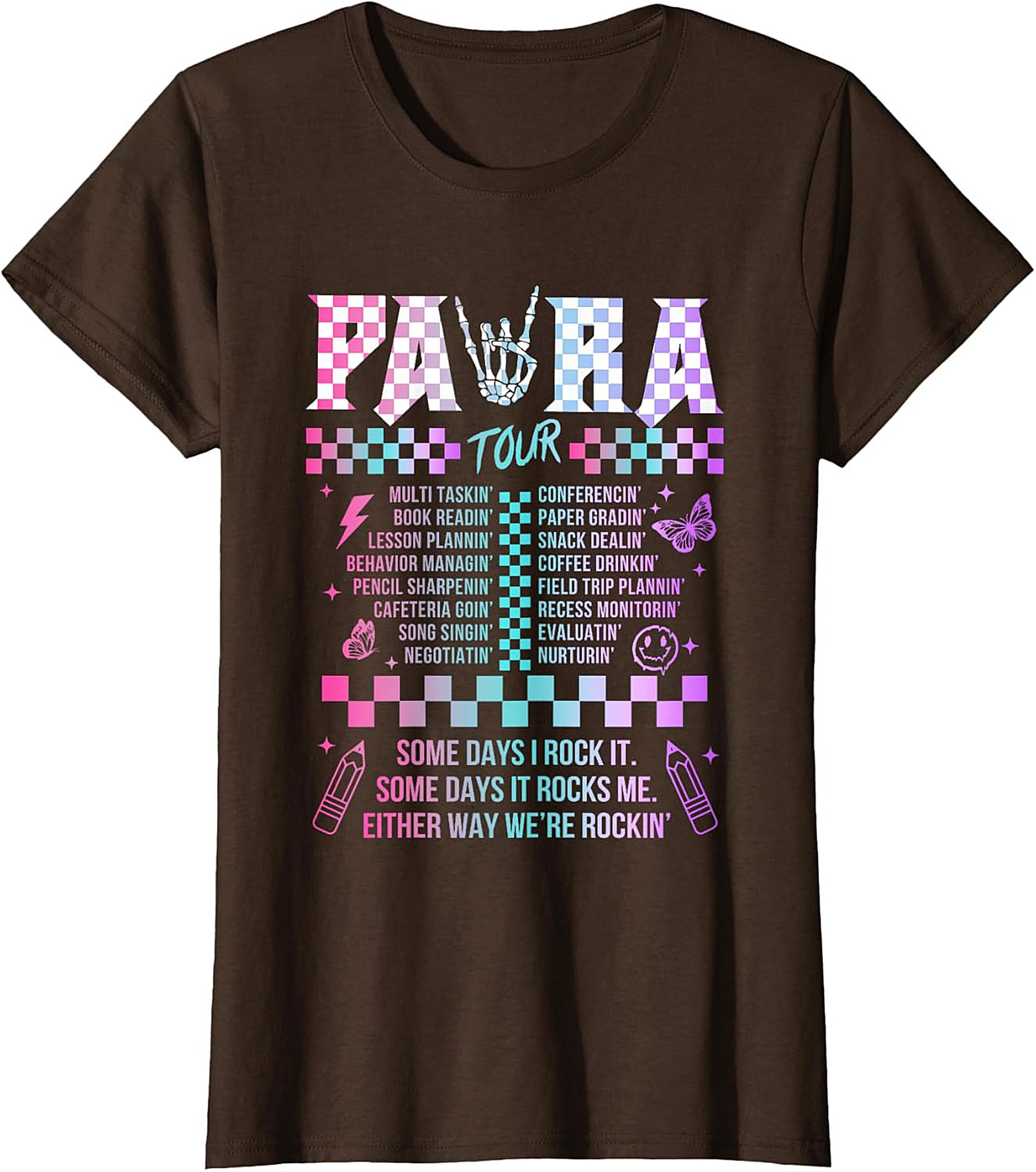 Para Tour T-Shirt Funny Paraprofessional Graphic Tee