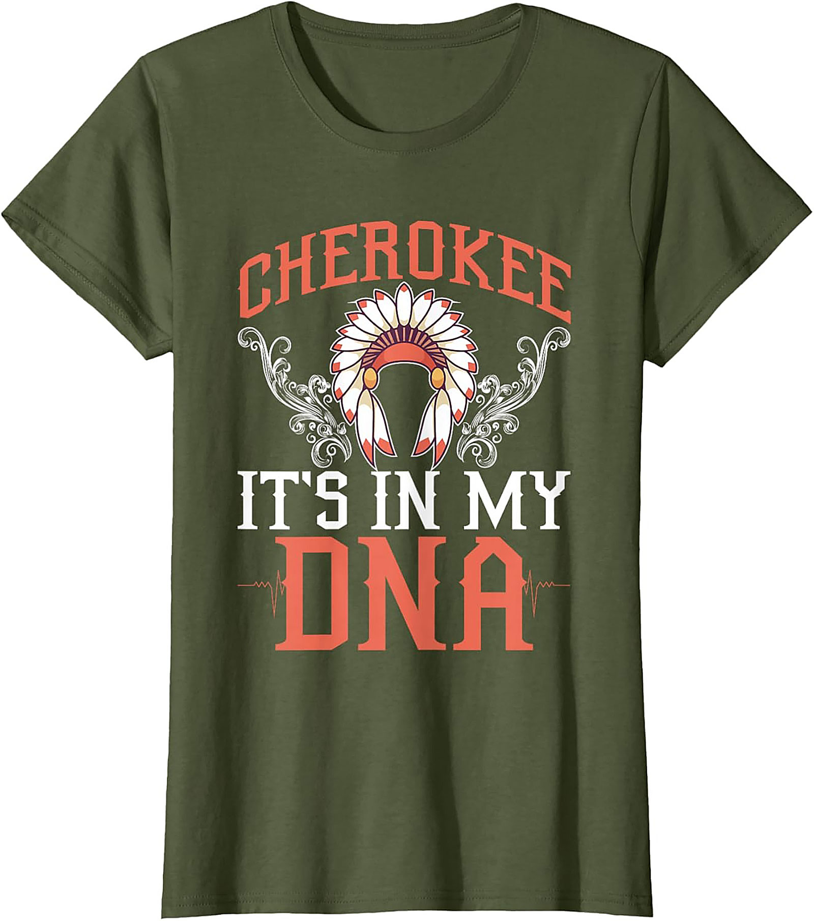Cherokee It's In My DNA T-Shirt Heritage Graphic Tee