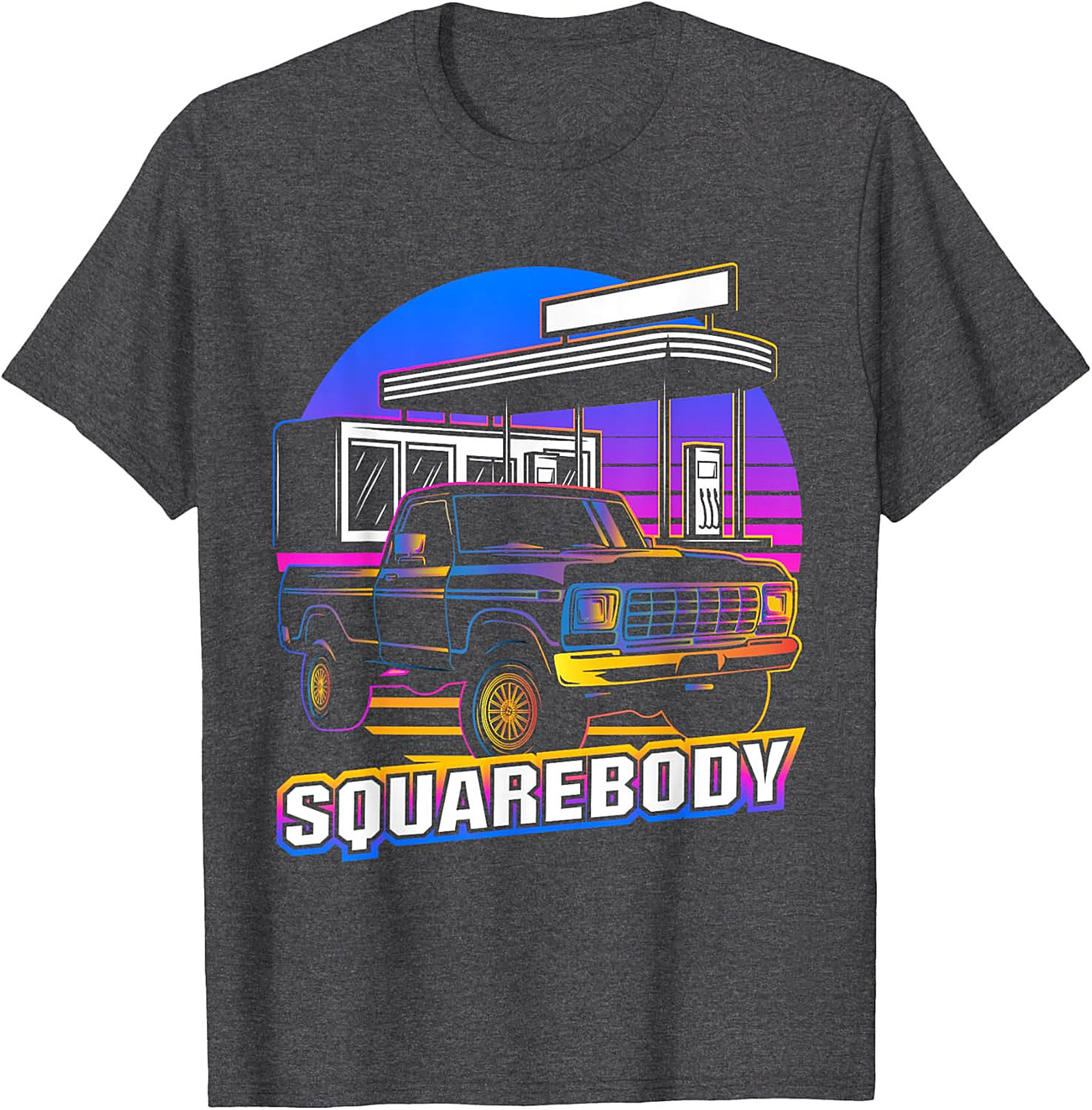Squarebody Truck Graphic Tee | Retro 80s Pickup Shirt