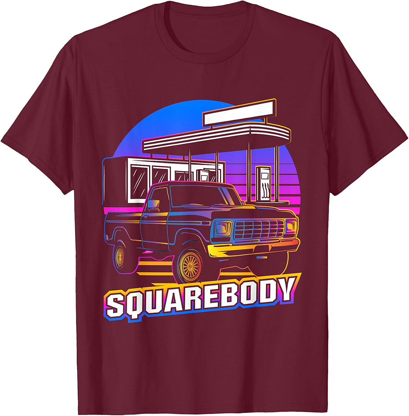 Squarebody Truck Graphic Tee | Retro 80s Pickup Shirt