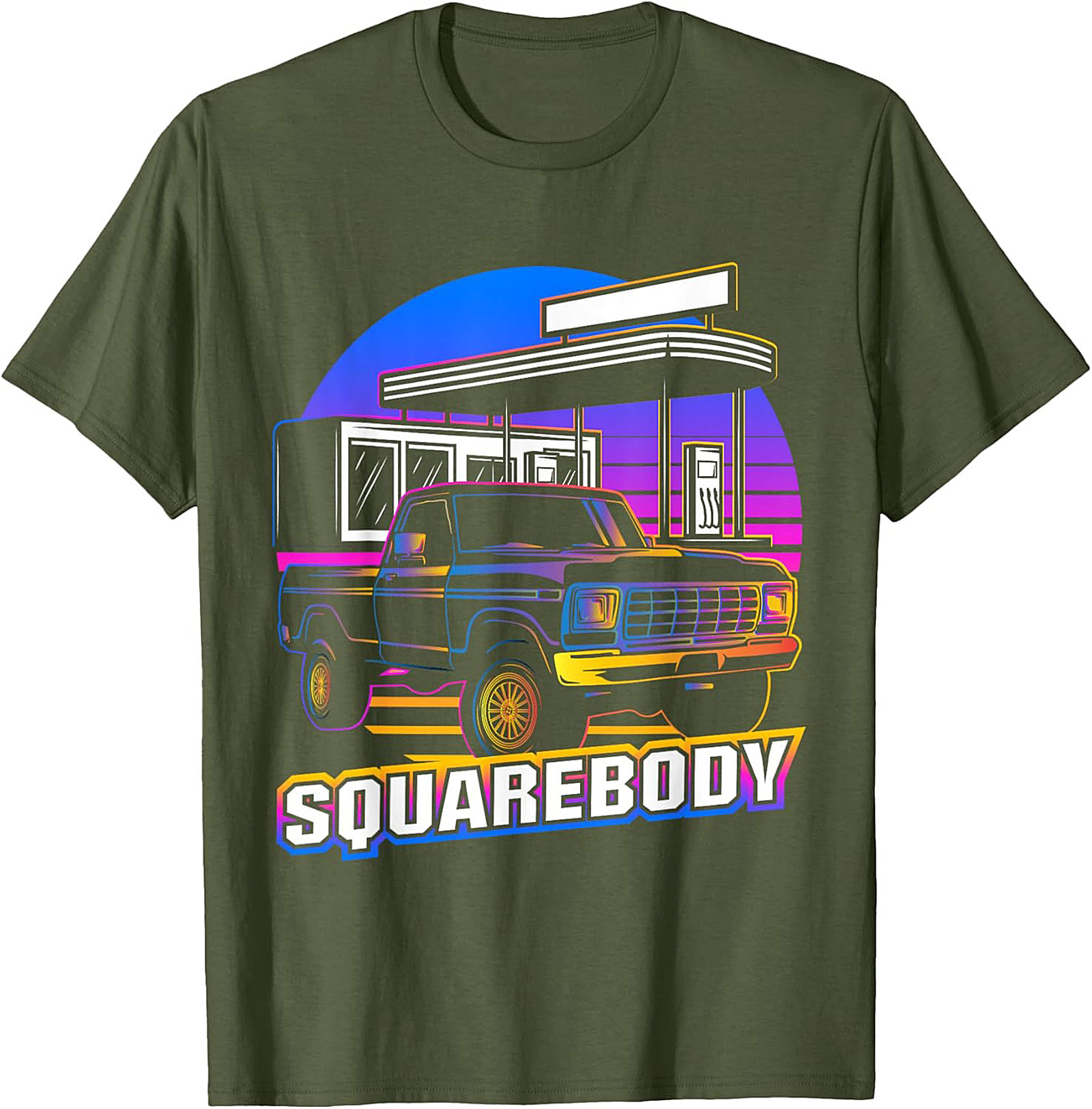 Squarebody Truck Graphic Tee | Retro 80s Pickup Shirt