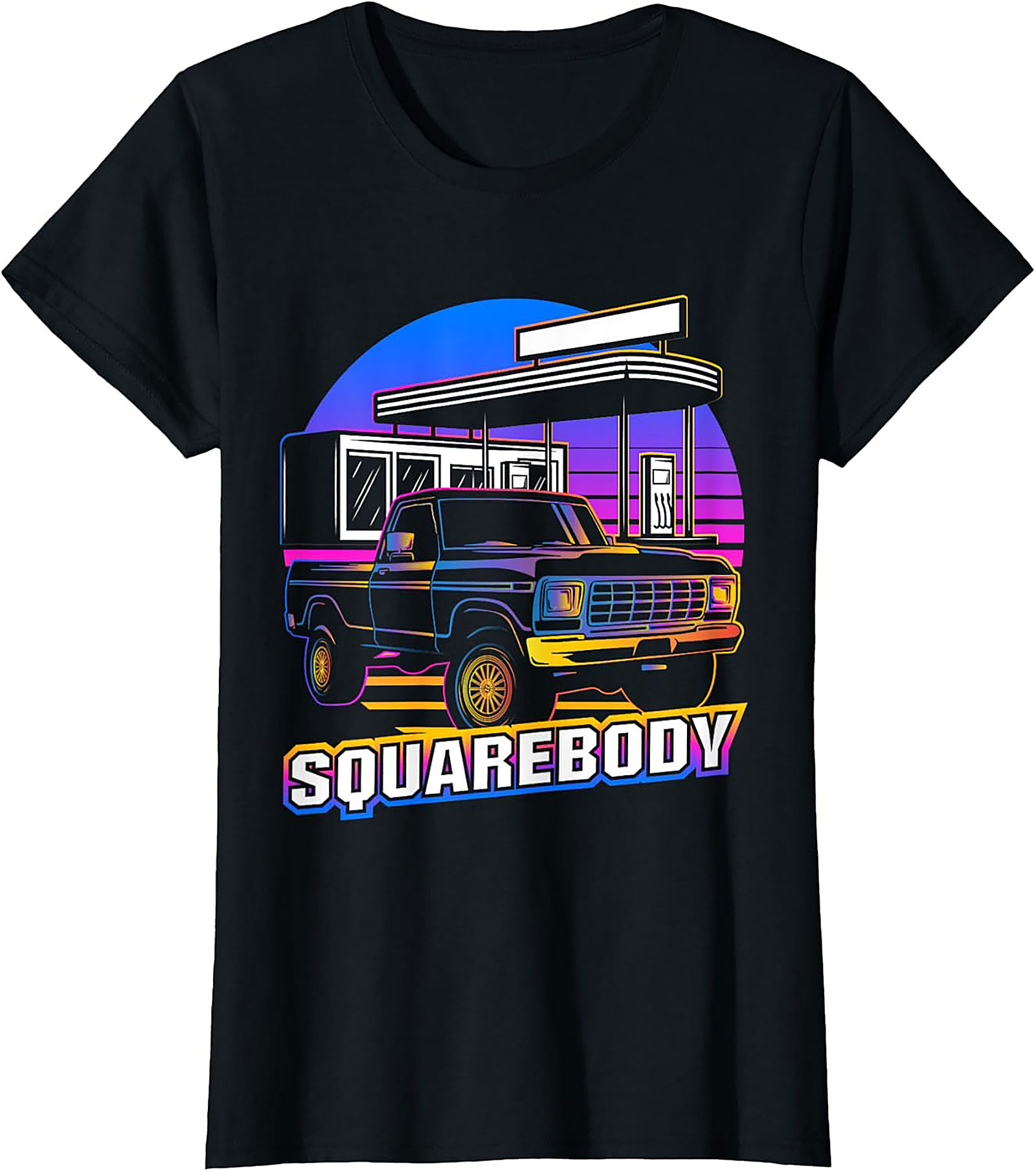 Squarebody Truck Graphic Tee | Retro 80s Pickup Shirt