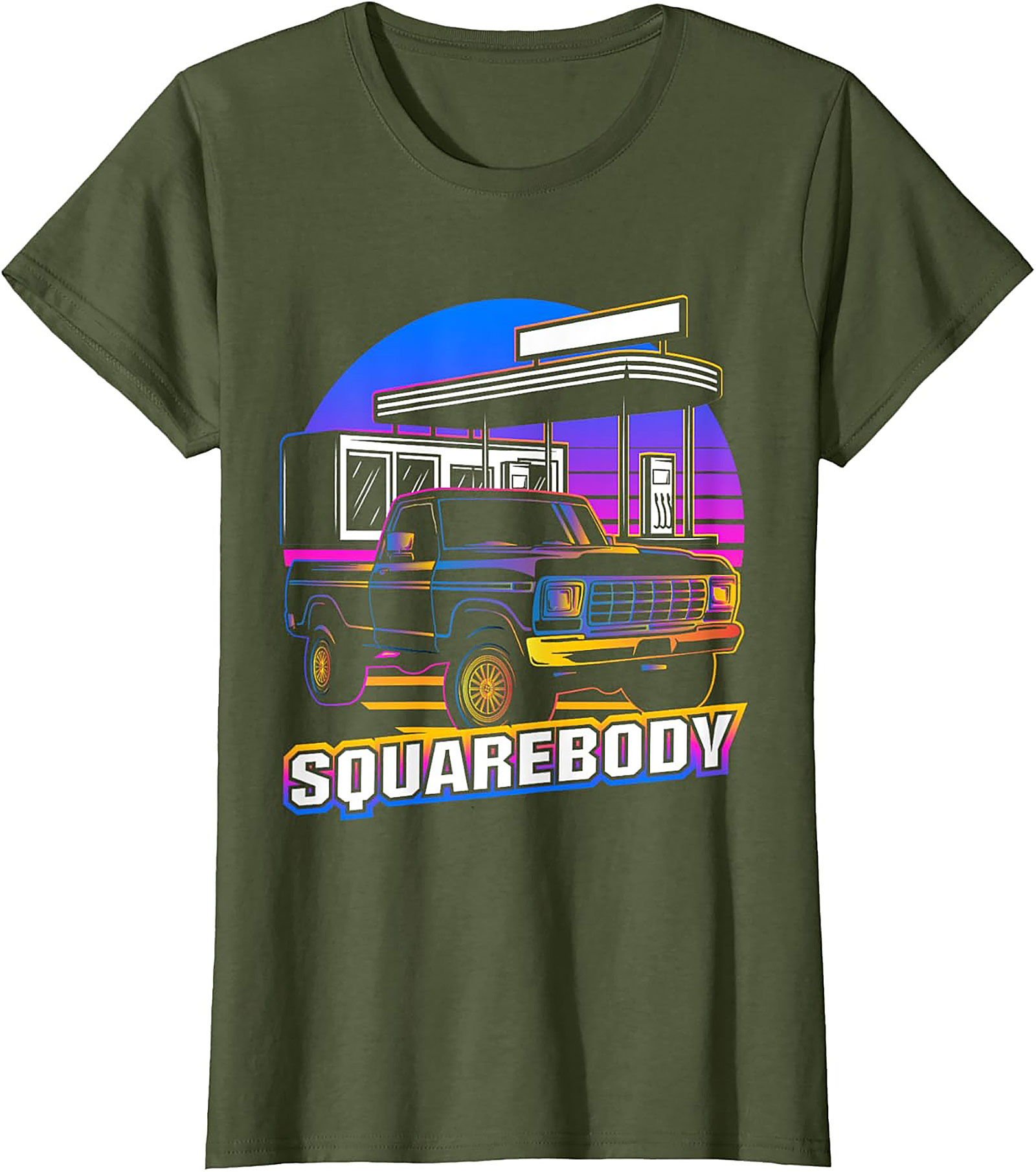 Squarebody Truck Graphic Tee | Retro 80s Pickup Shirt
