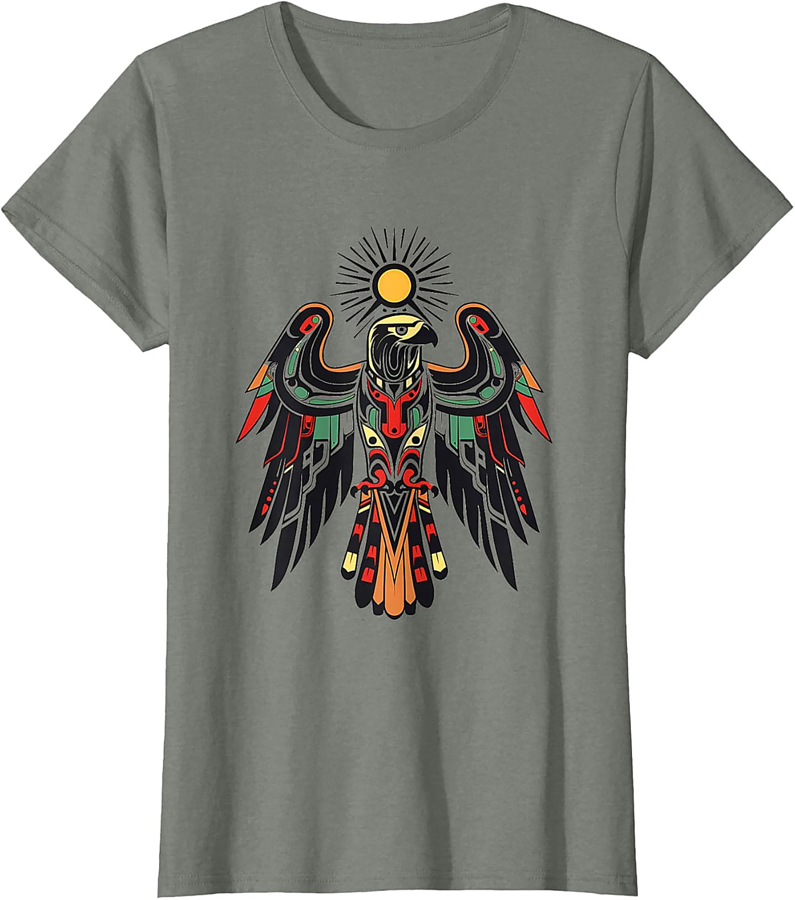 Northwest Coastal Eagle Graphic Tee Indigenous Art Shirt