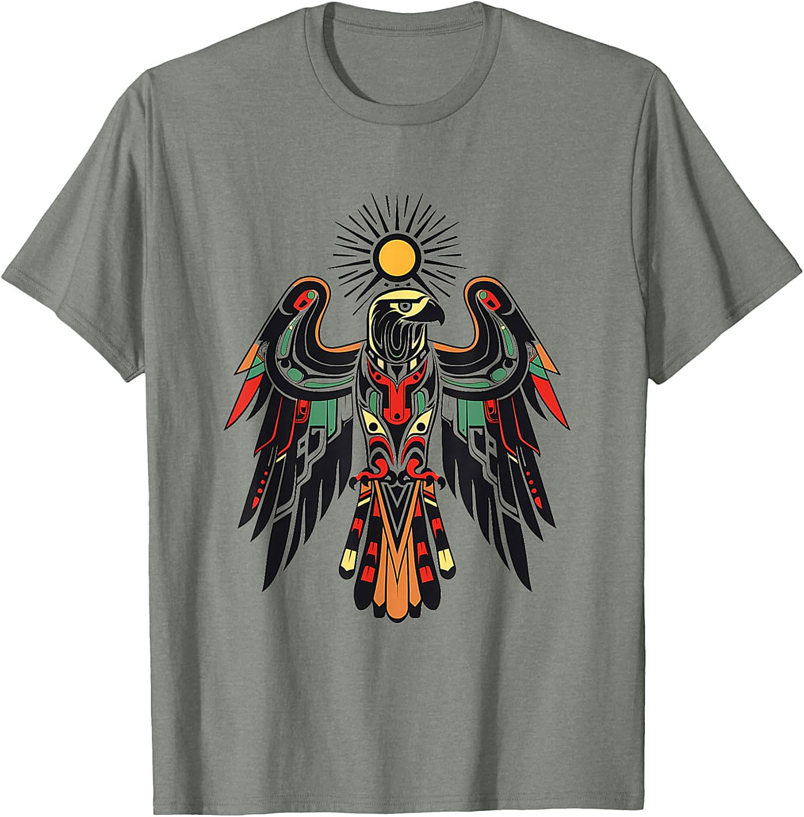 Northwest Coastal Eagle Graphic Tee Indigenous Art Shirt