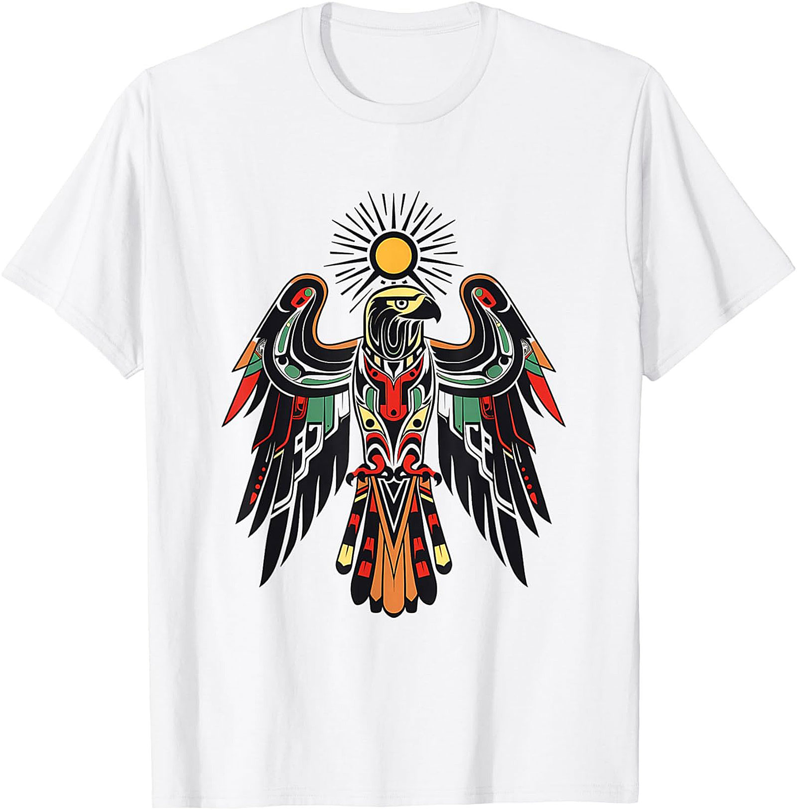 Northwest Coastal Eagle Graphic Tee Indigenous Art Shirt