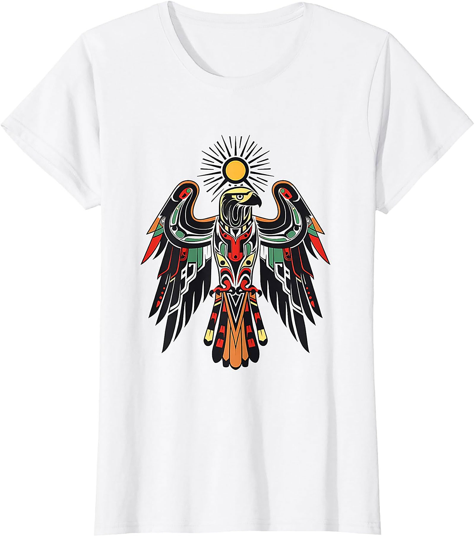 Northwest Coastal Eagle Graphic Tee Indigenous Art Shirt