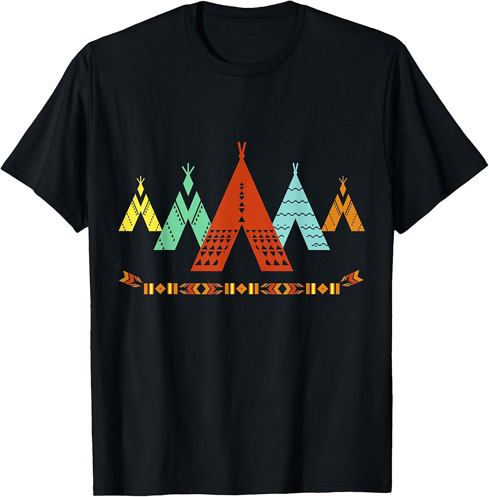 Tribal Teepee Graphic Tee Southwestern Unisex Shirt
