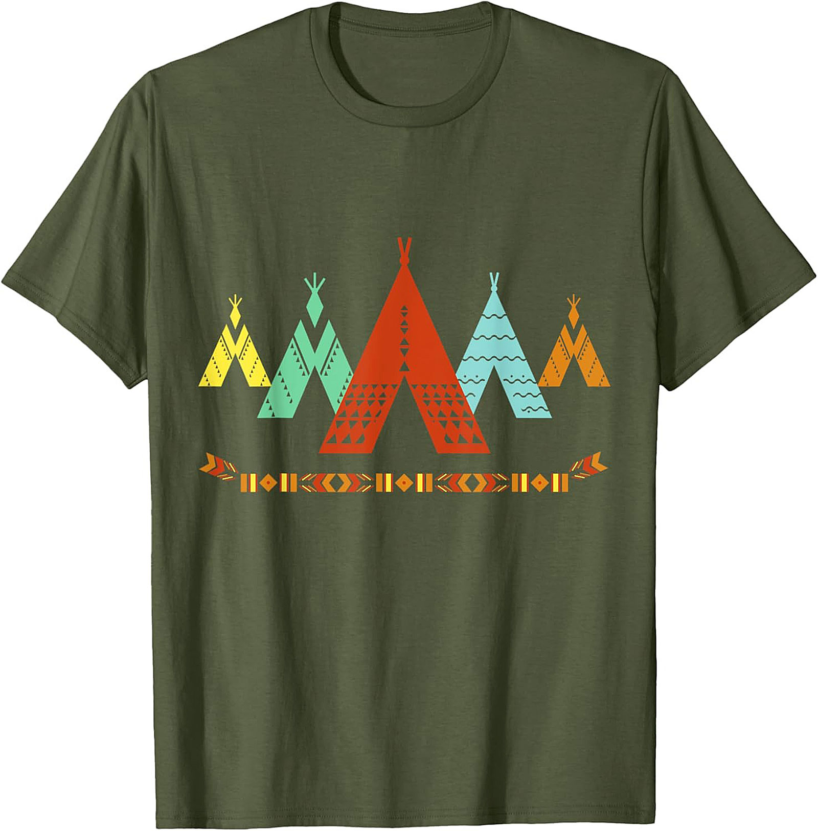 Tribal Teepee Graphic Tee Southwestern Unisex Shirt