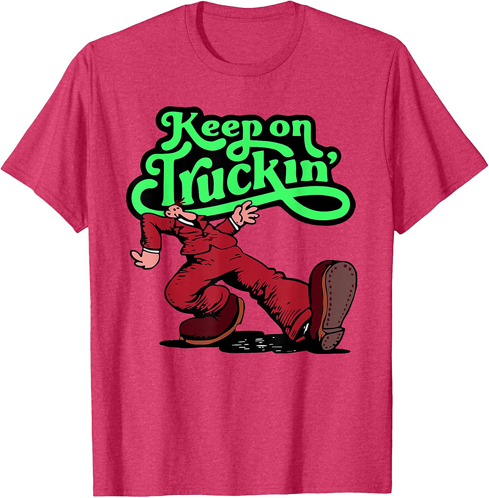 Keep on Truckin' Vintage 70s Graphic Tee | Retro Funny Unisex Shirt