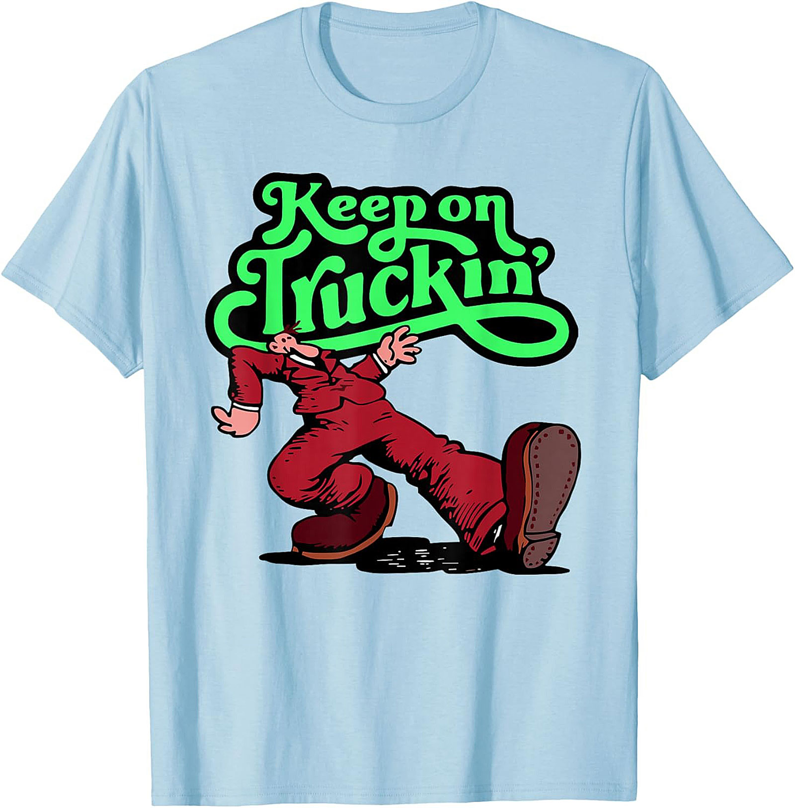 Keep on Truckin' Vintage 70s Graphic Tee | Retro Funny Unisex Shirt