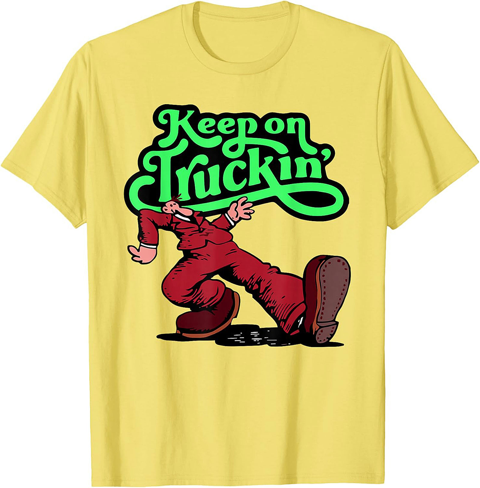 Keep on Truckin' Vintage 70s Graphic Tee | Retro Funny Unisex Shirt