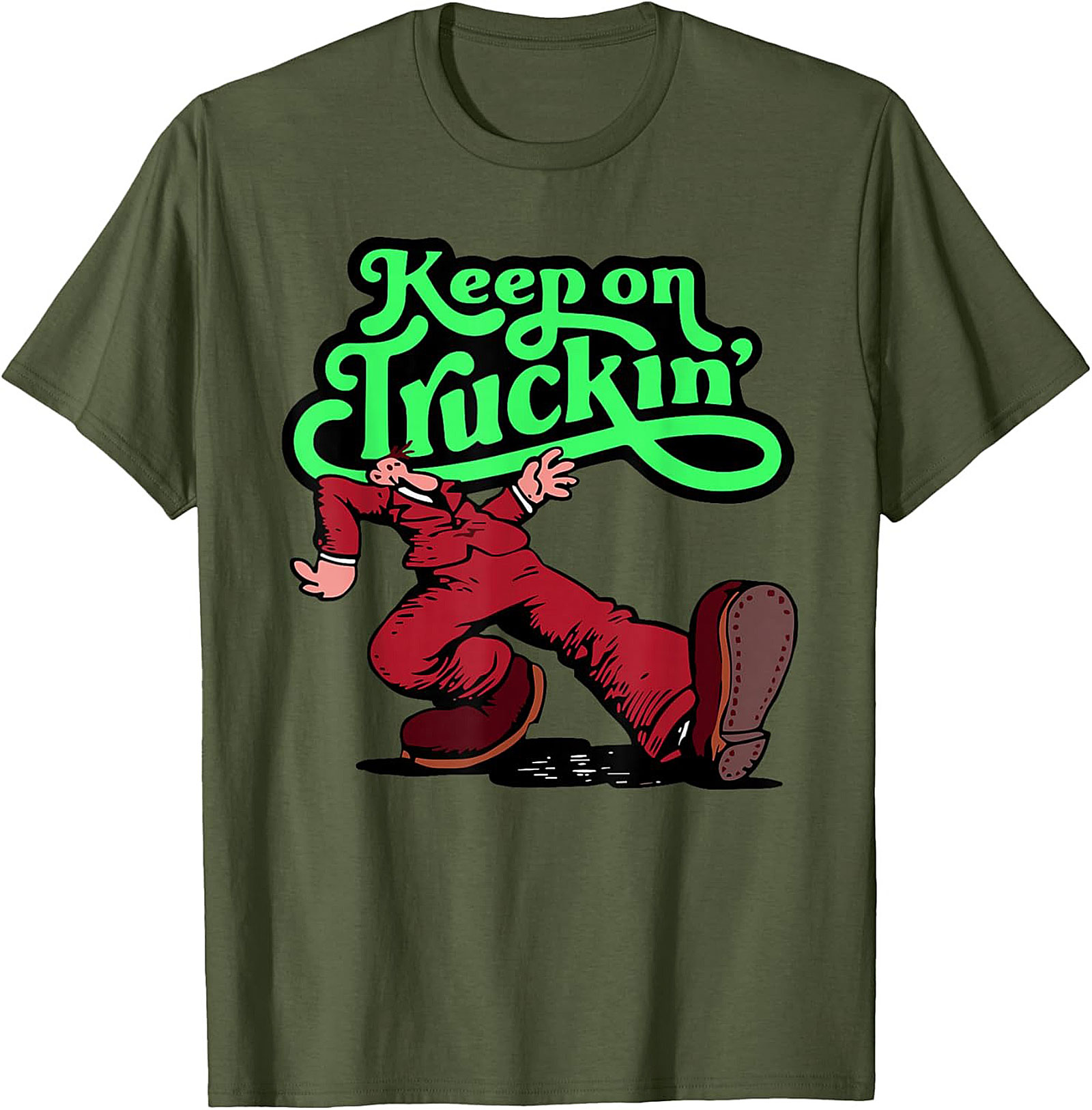 Keep on Truckin' Vintage 70s Graphic Tee | Retro Funny Unisex Shirt