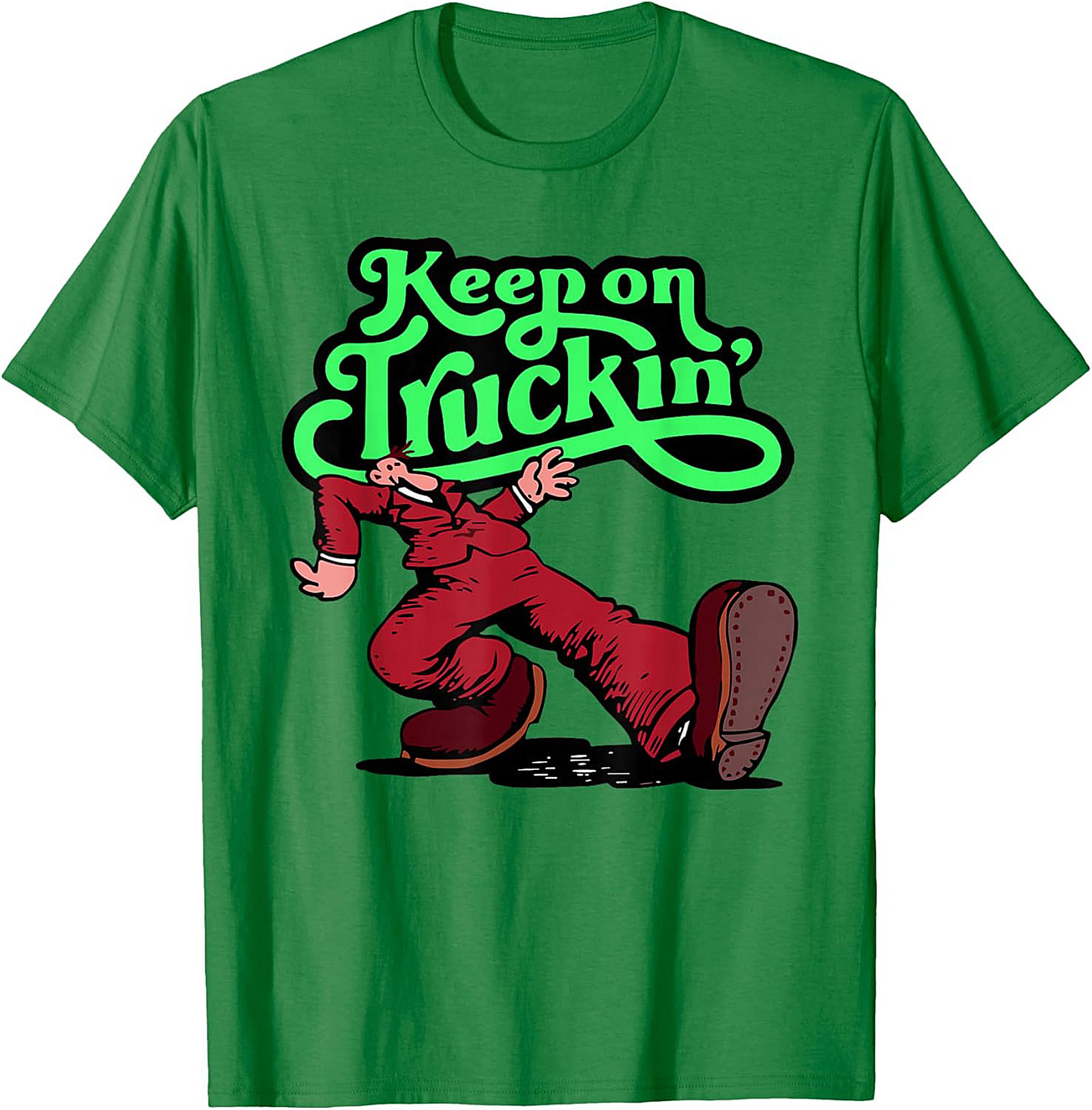 Keep on Truckin' Vintage 70s Graphic Tee | Retro Funny Unisex Shirt