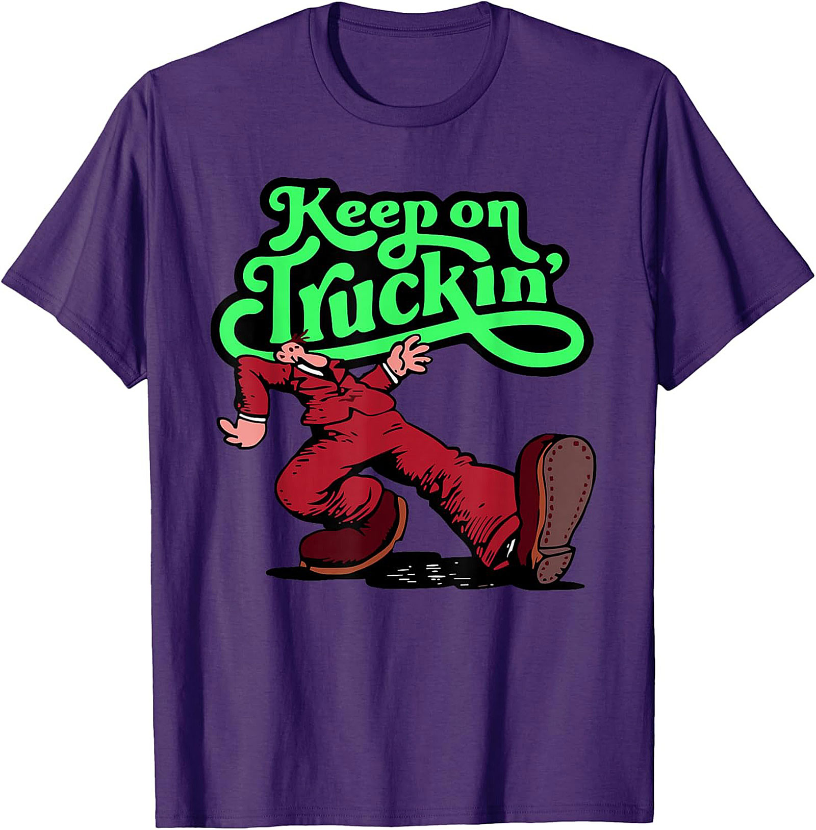 Keep on Truckin' Vintage 70s Graphic Tee | Retro Funny Unisex Shirt