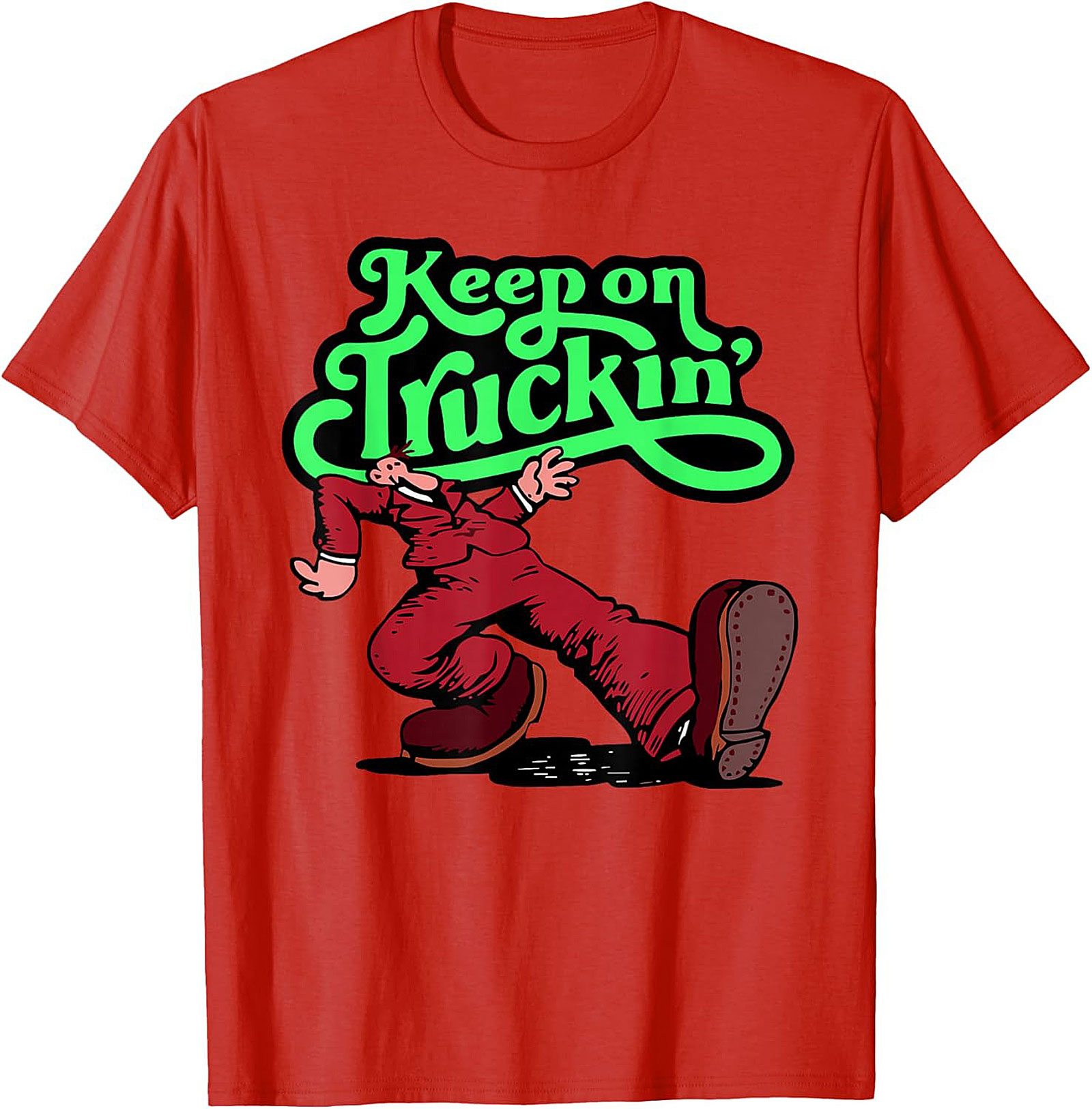 Keep on Truckin' Vintage 70s Graphic Tee | Retro Funny Unisex Shirt