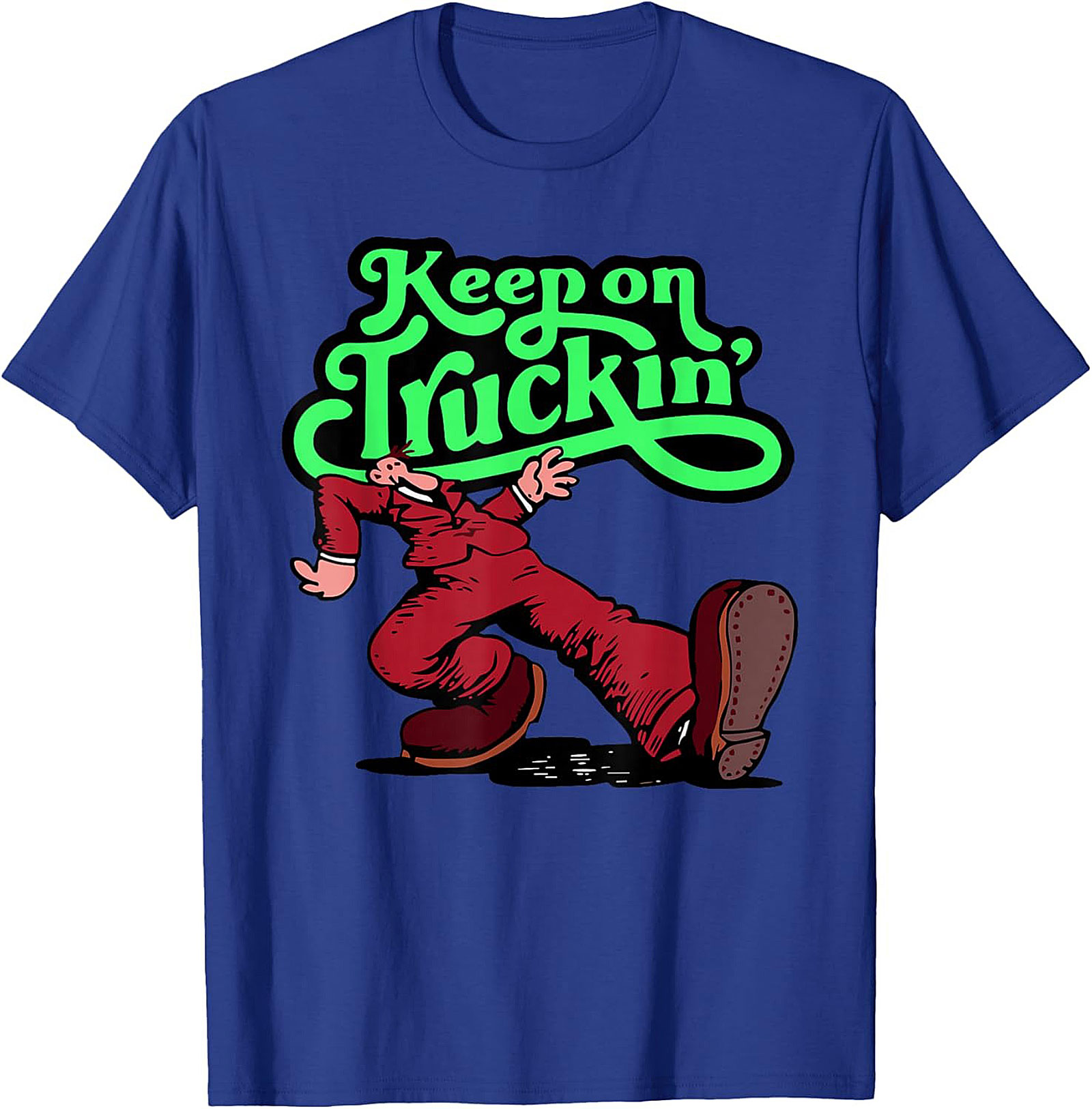 Keep on Truckin' Vintage 70s Graphic Tee | Retro Funny Unisex Shirt
