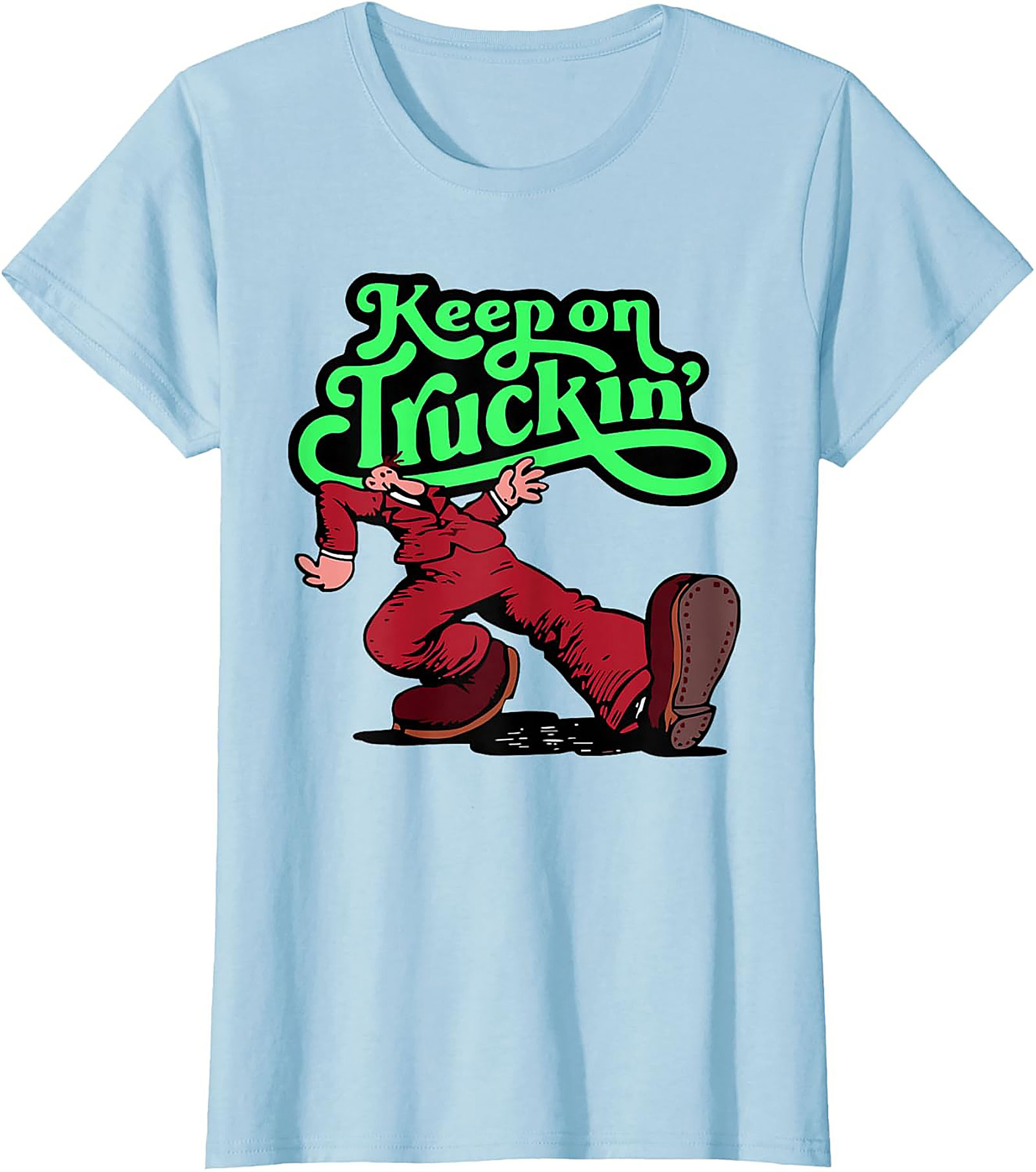 Keep on Truckin' Vintage 70s Graphic Tee | Retro Funny Unisex Shirt
