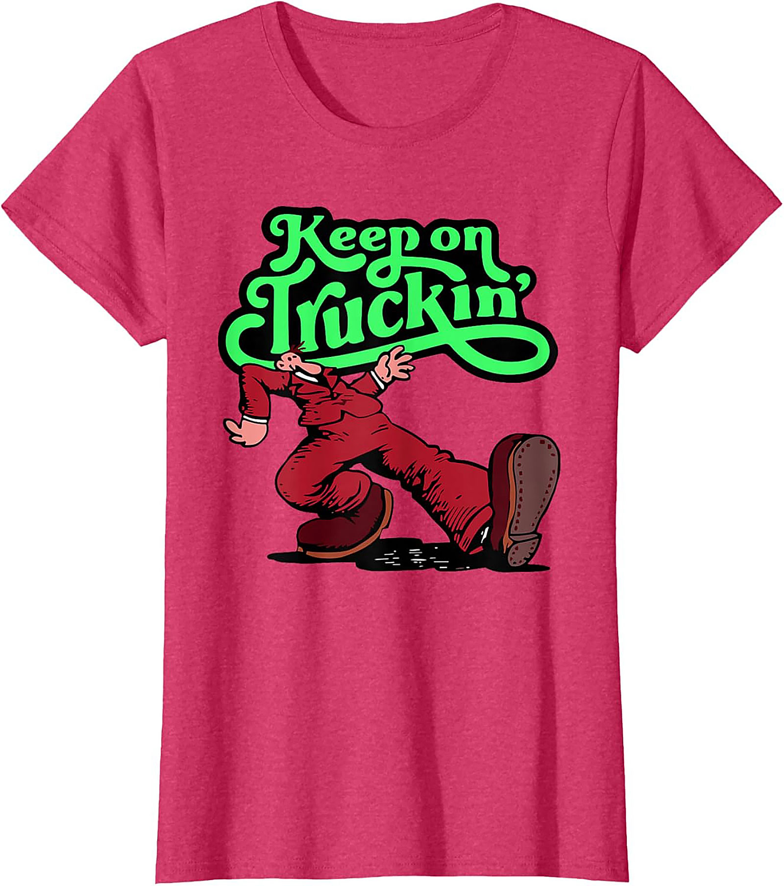 Keep on Truckin' Vintage 70s Graphic Tee | Retro Funny Unisex Shirt